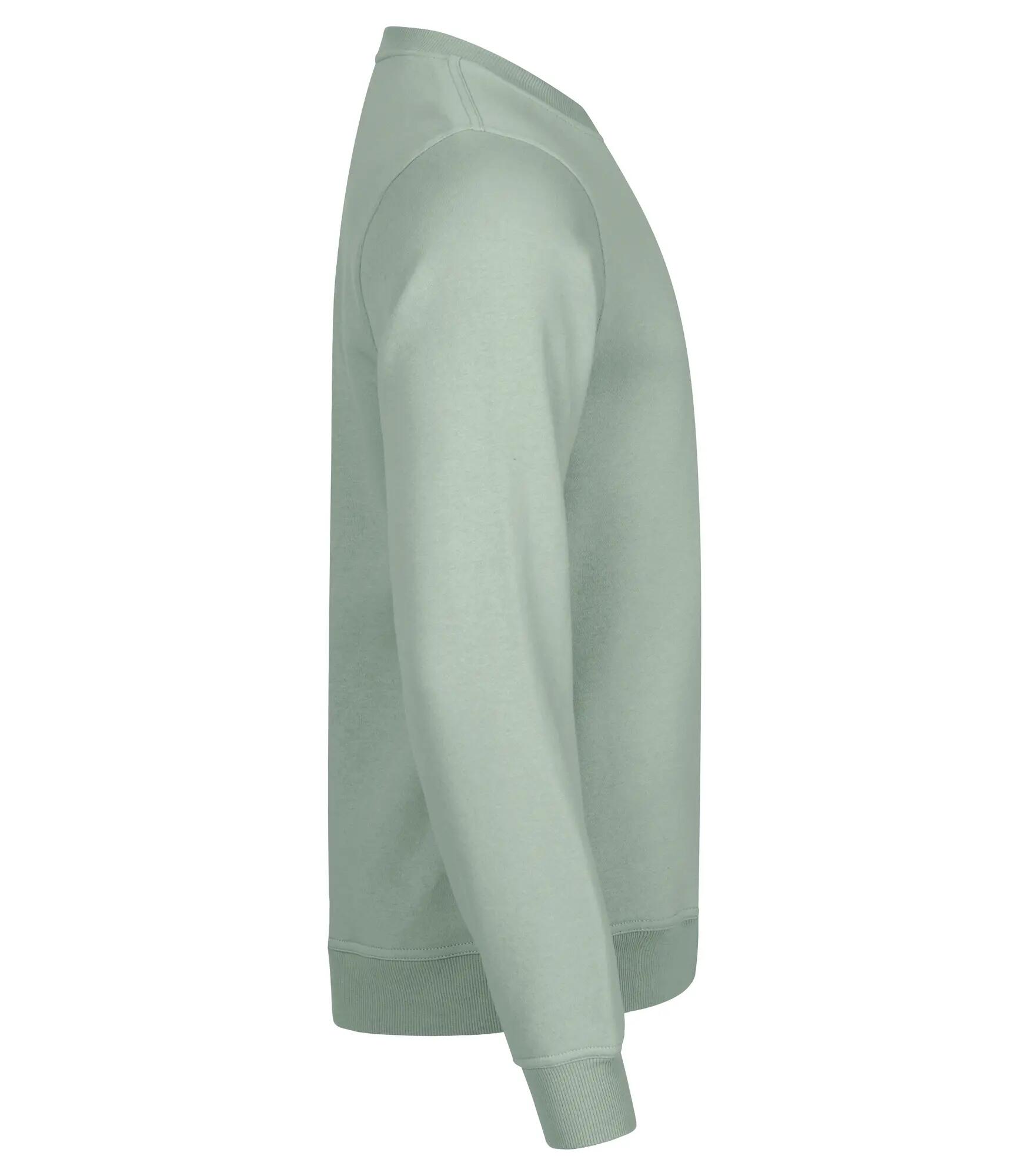 clique Miami Roundneck – sweat léger en coton recyclé – Sage Green 2/4