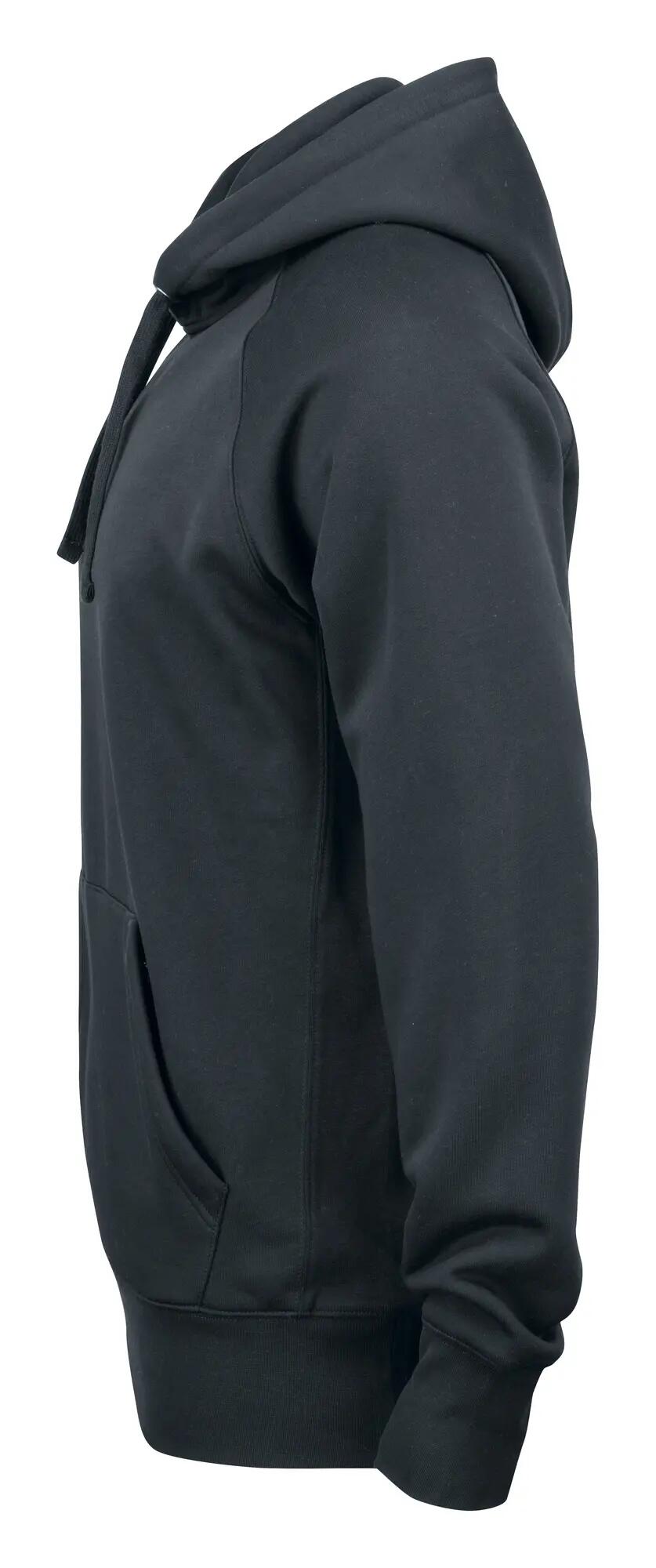 clique Kapuzenpullover Helix aus Baumwollmischung – black 3/4