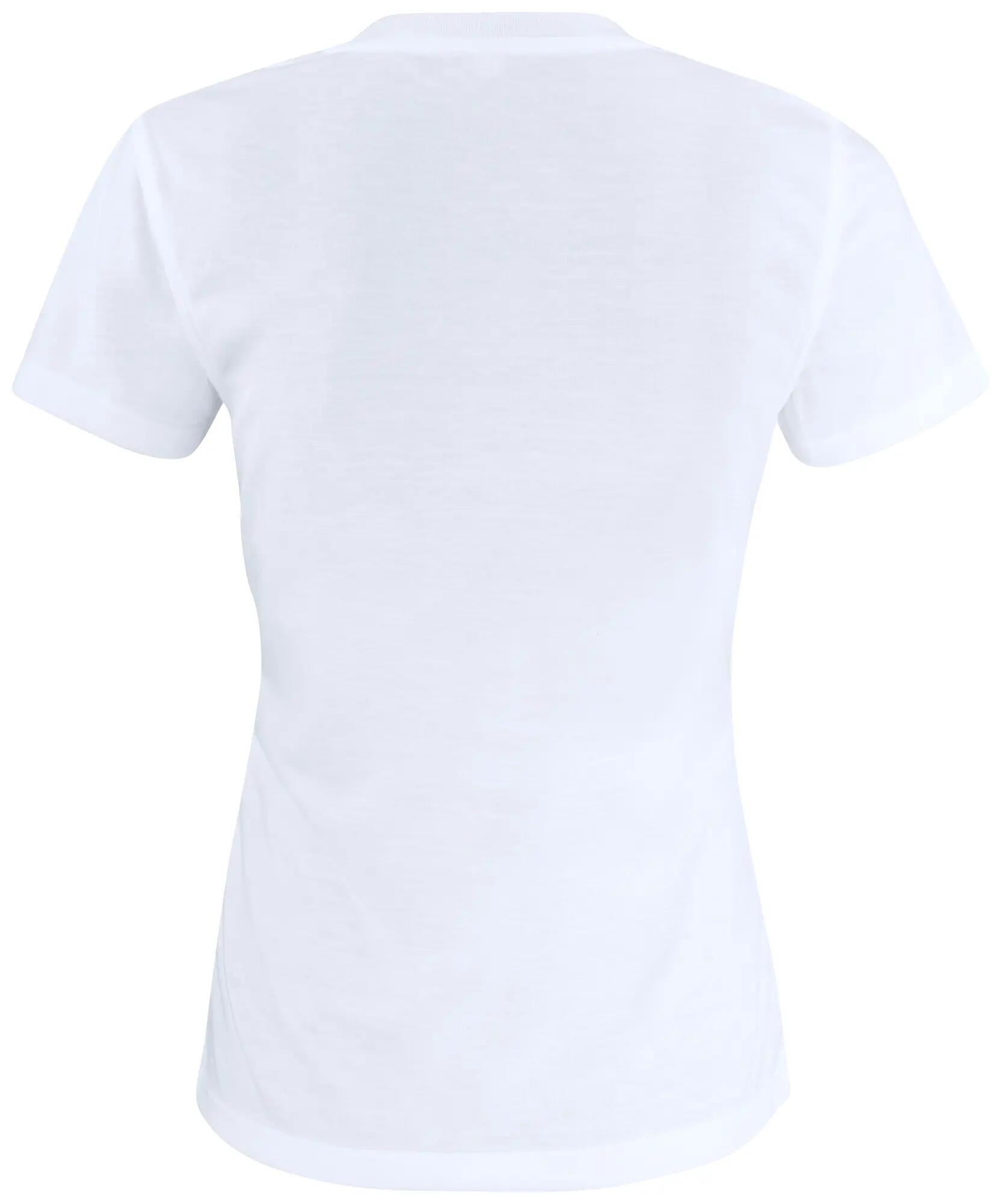 clique Neon-T Women Polyester-T-Shirt mit Baumwollgefühl – white 2/4