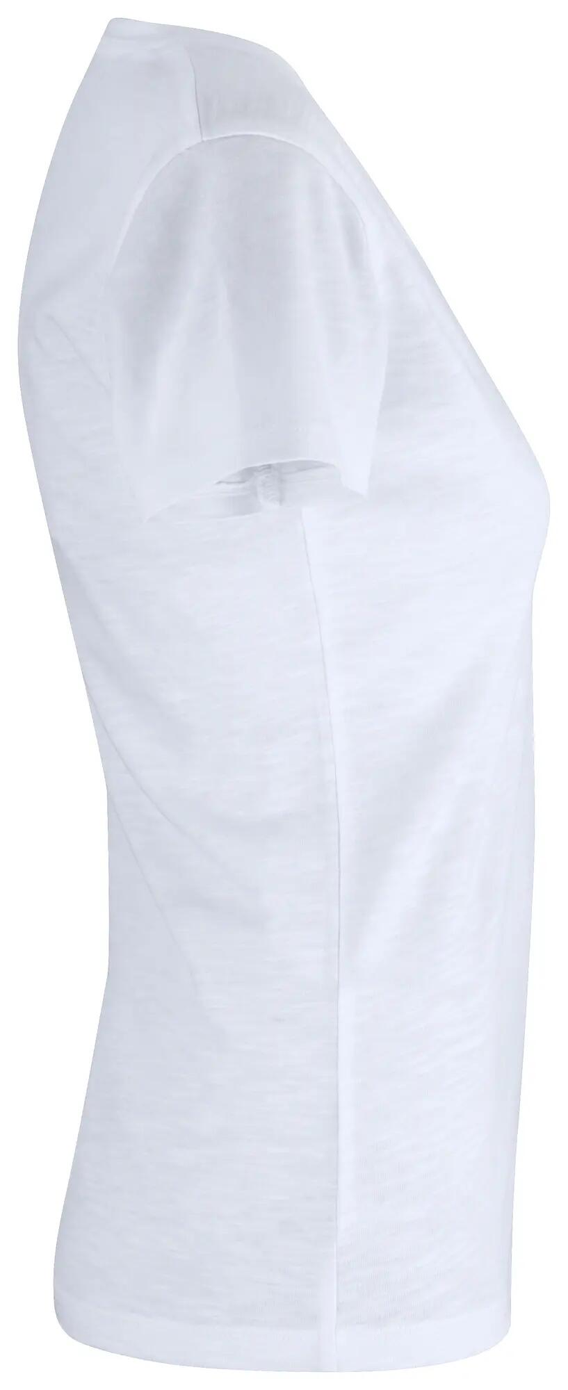 clique Slub-T Women – T-shirt ajustada em algodão slub – white 4/4