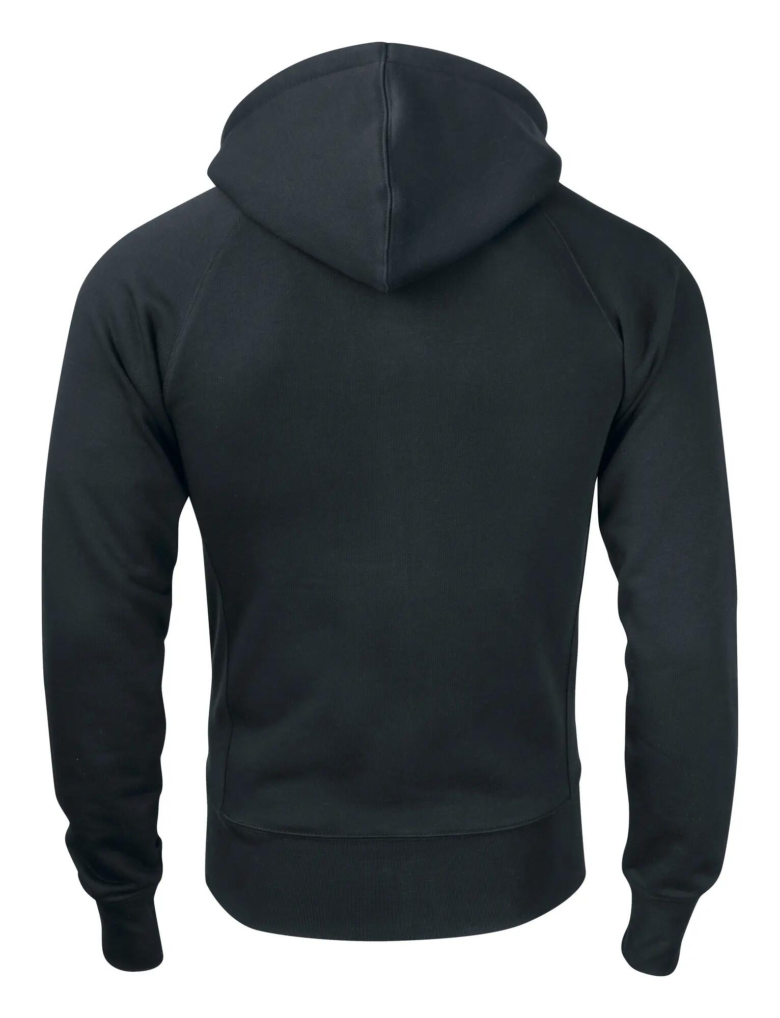 clique felpa con zip Harper con cappuccio e fodera in tessuto principale – black 2/4
