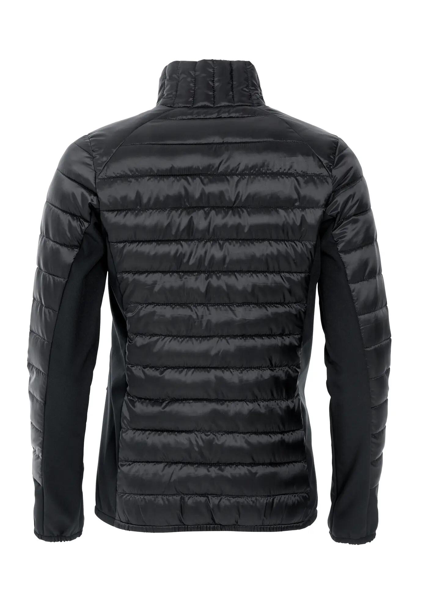 clique Casaco Lemont acolchoado efeito pluma com painéis softshell – black 2/6