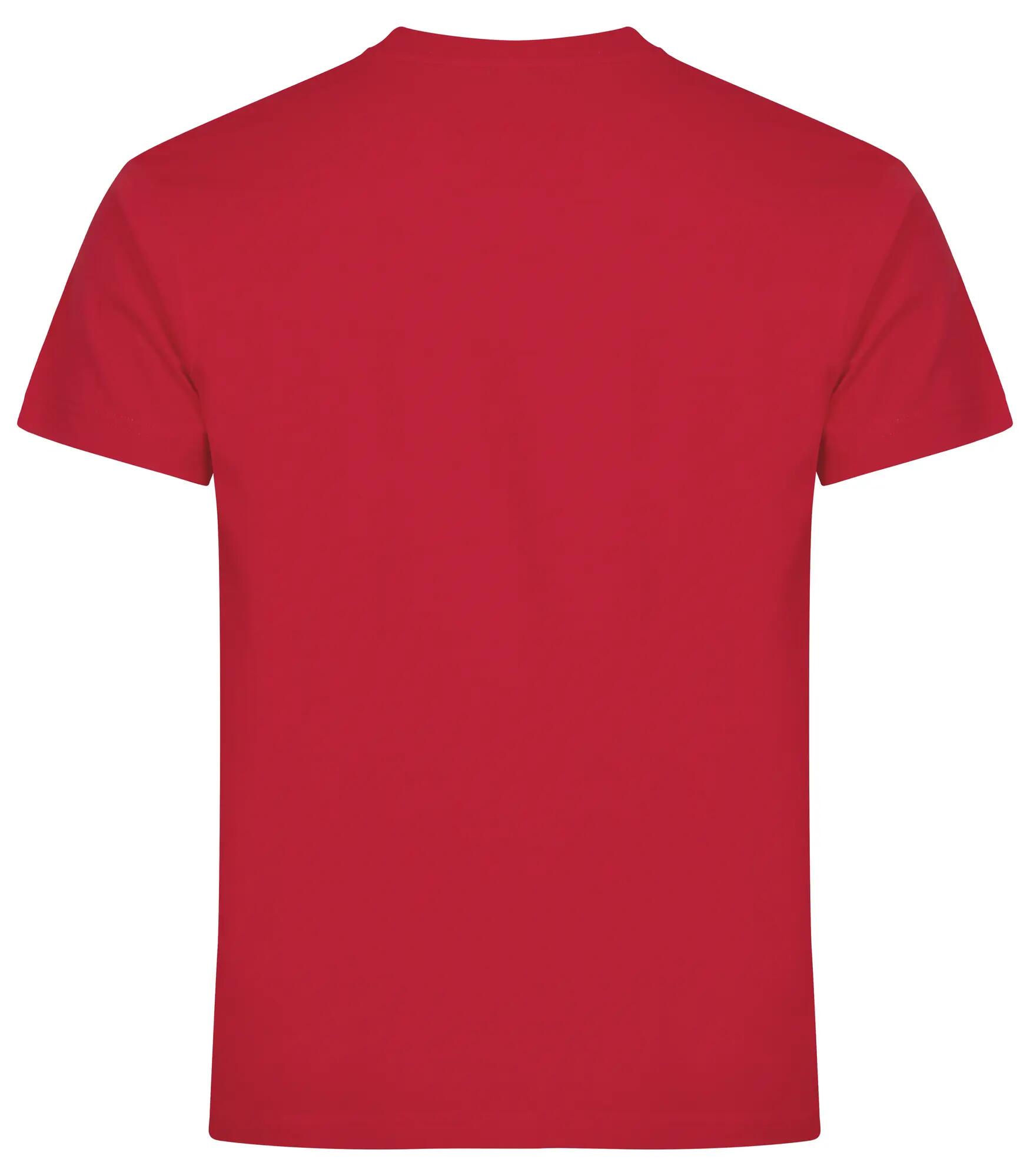 clique Premium Long-T T-shirt extra longa em algodão – Red 2/4