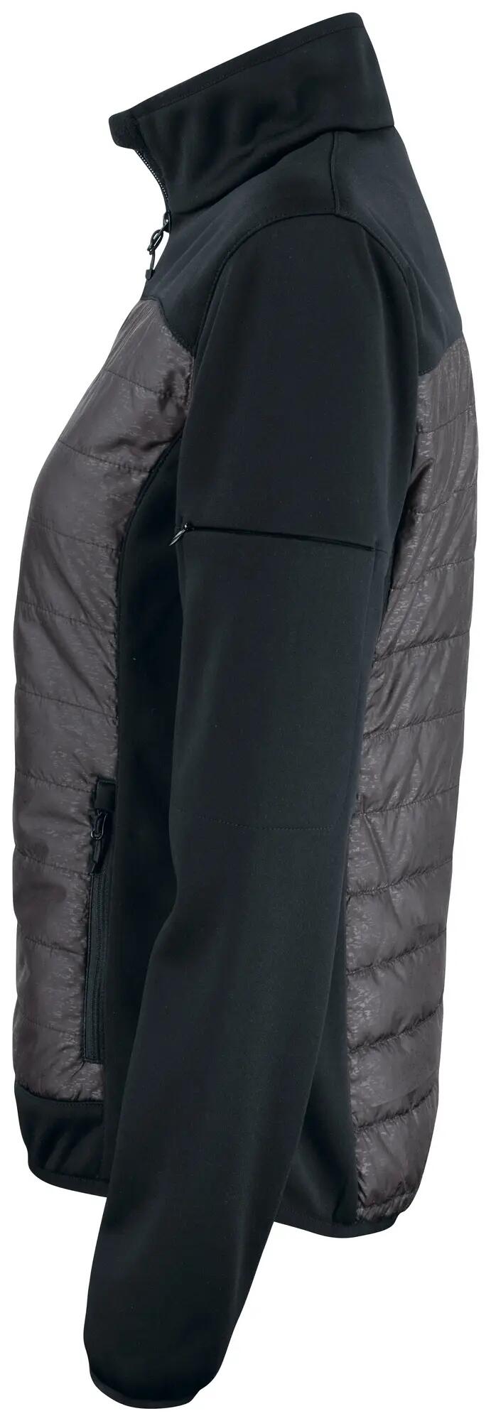 clique Custer Women Casaco polar ligeiramente acolchoado em poliéster – black 3/4