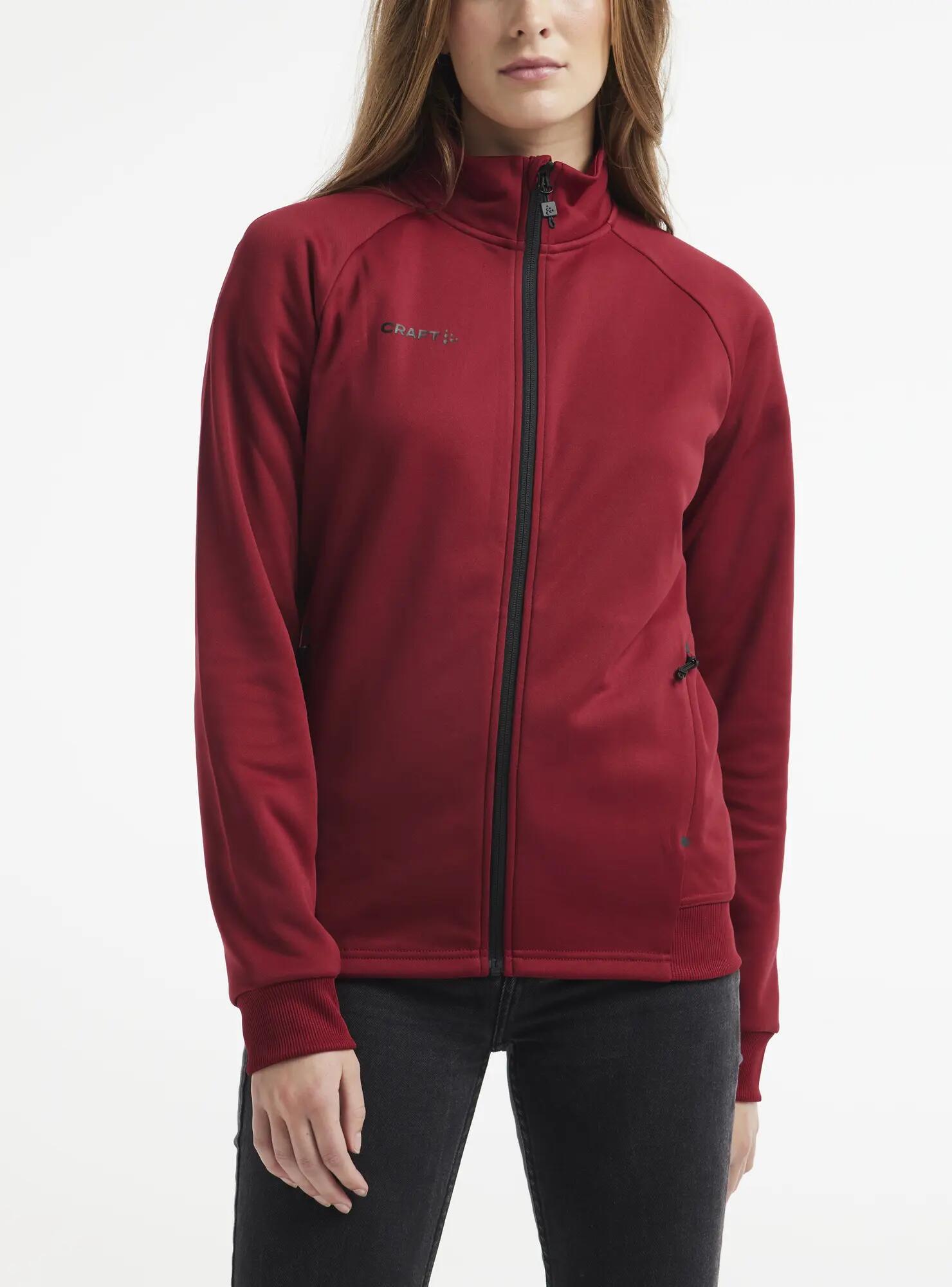 craft ADV Unify Jacke Damen aus recyceltem Polyester komfortabel – Rhubarb 3/7