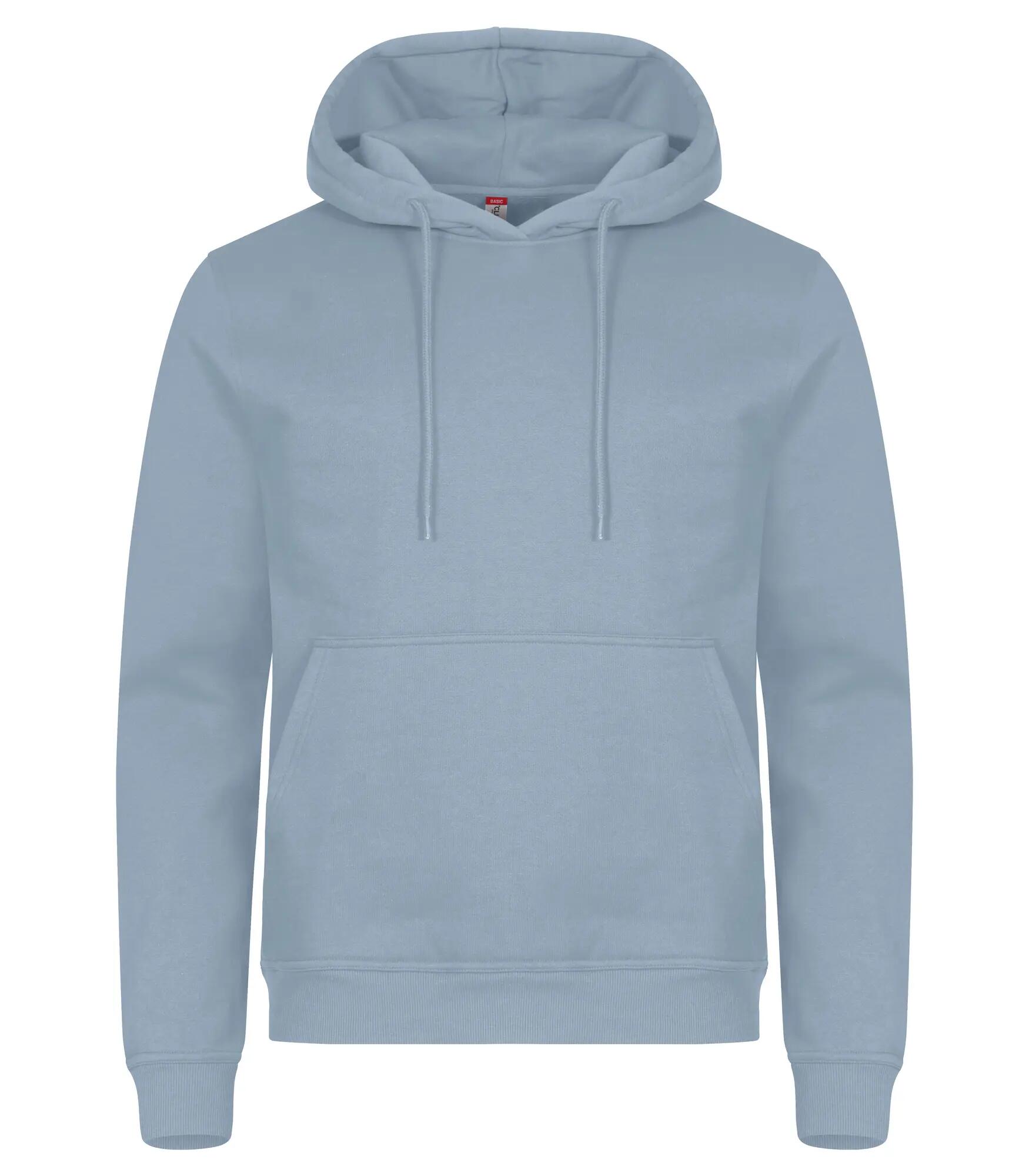 clique Hoodie Miami em algodão e poliéster reciclado – Soft Blue 1/4