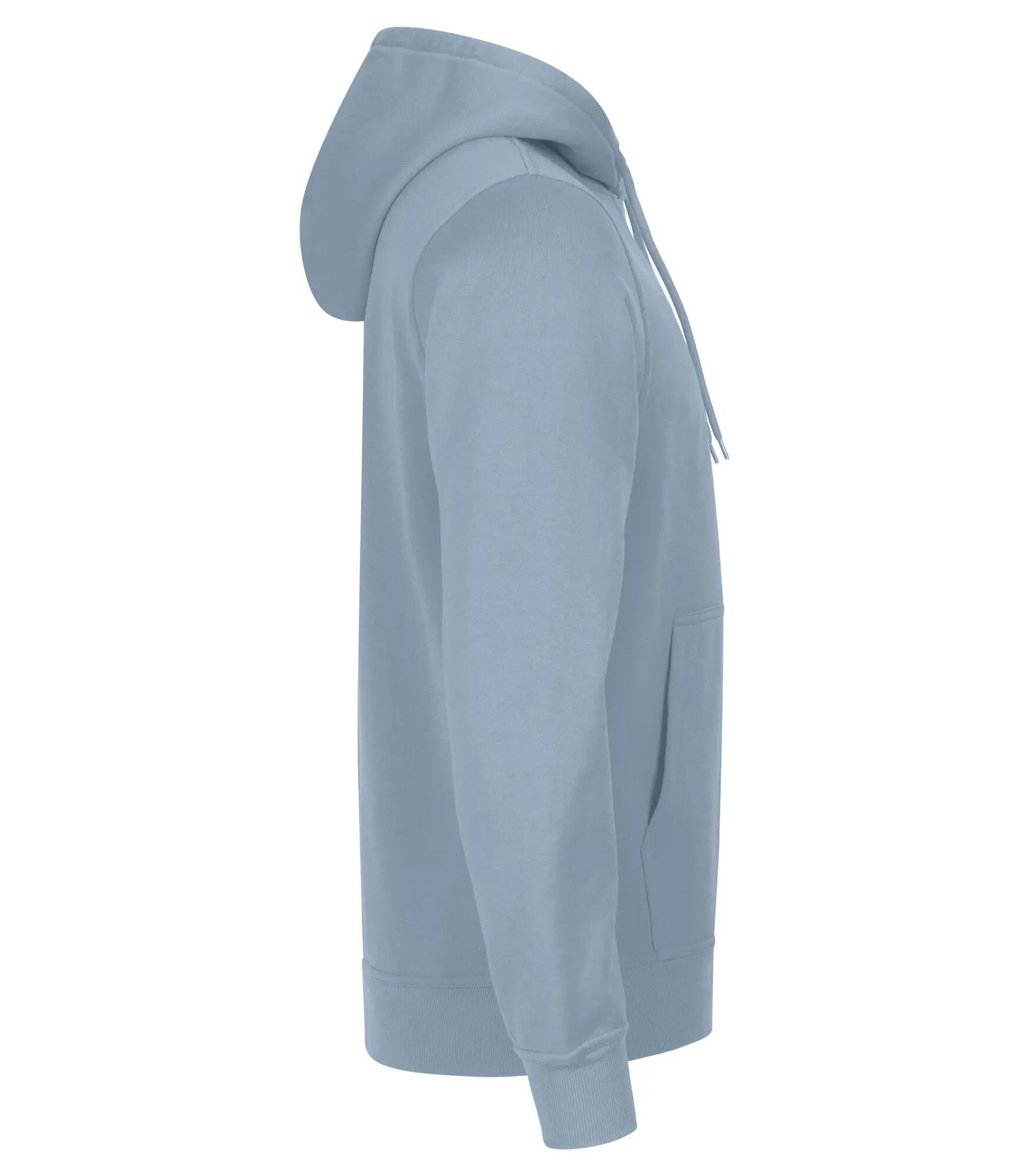 clique Hoodie Miami em algodão e poliéster reciclado – Soft Blue 3/4