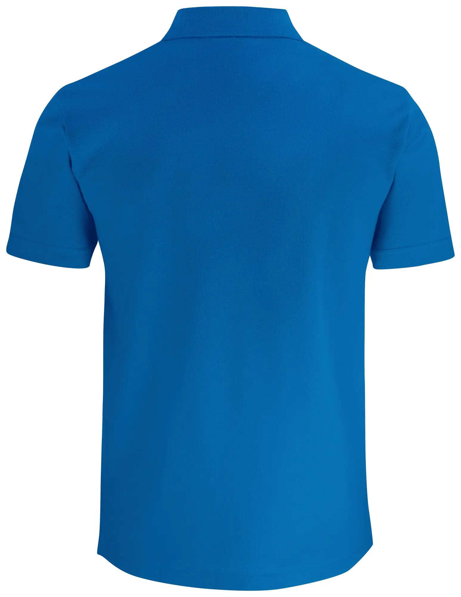 clique Basic Polo Pocket – unisex polos z kieszonką, bawełna – royal blue 2/4