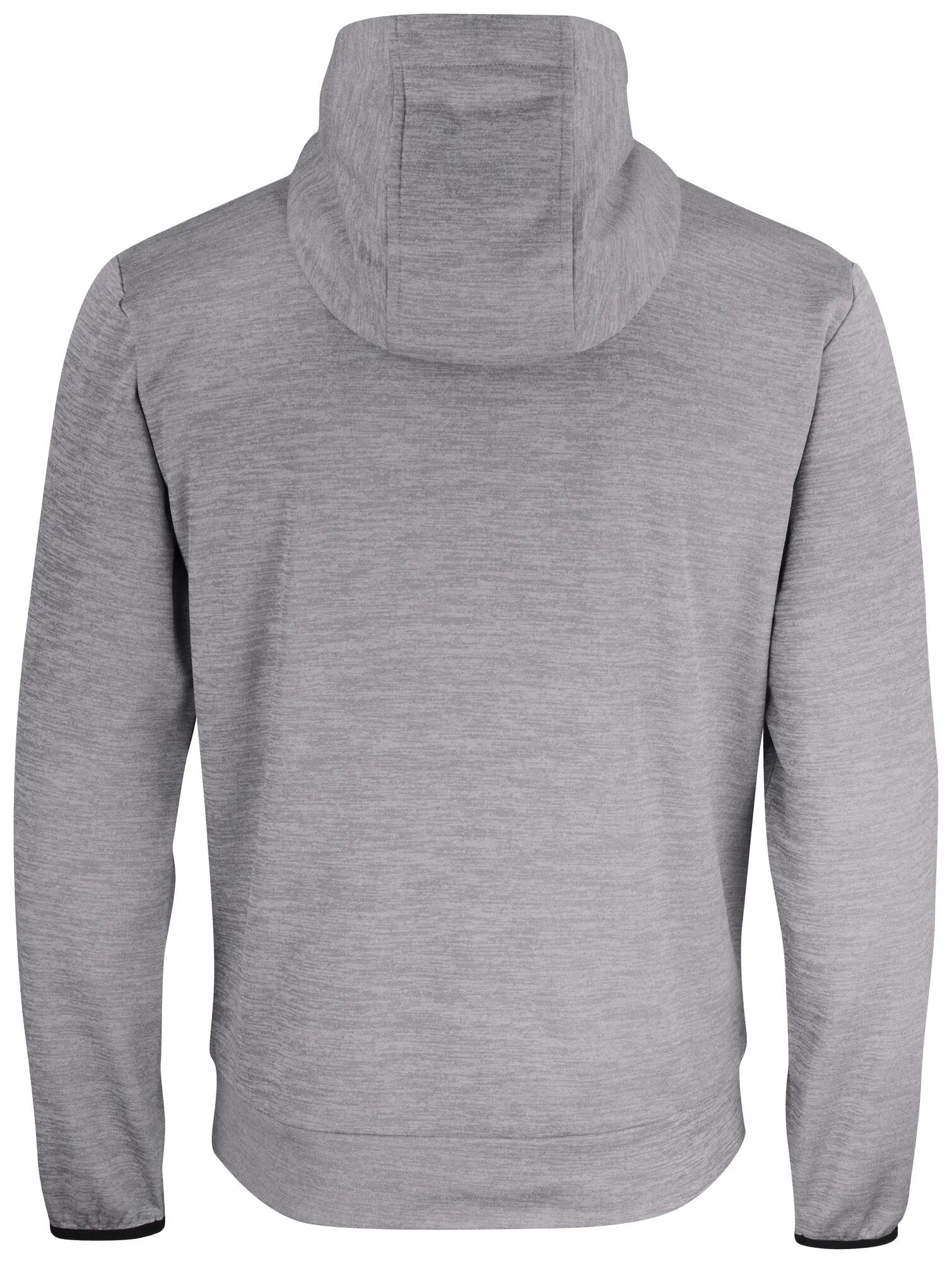 clique Oakdale sweatshirt com capuz funcional cinza mesclado – grey melange 2/4