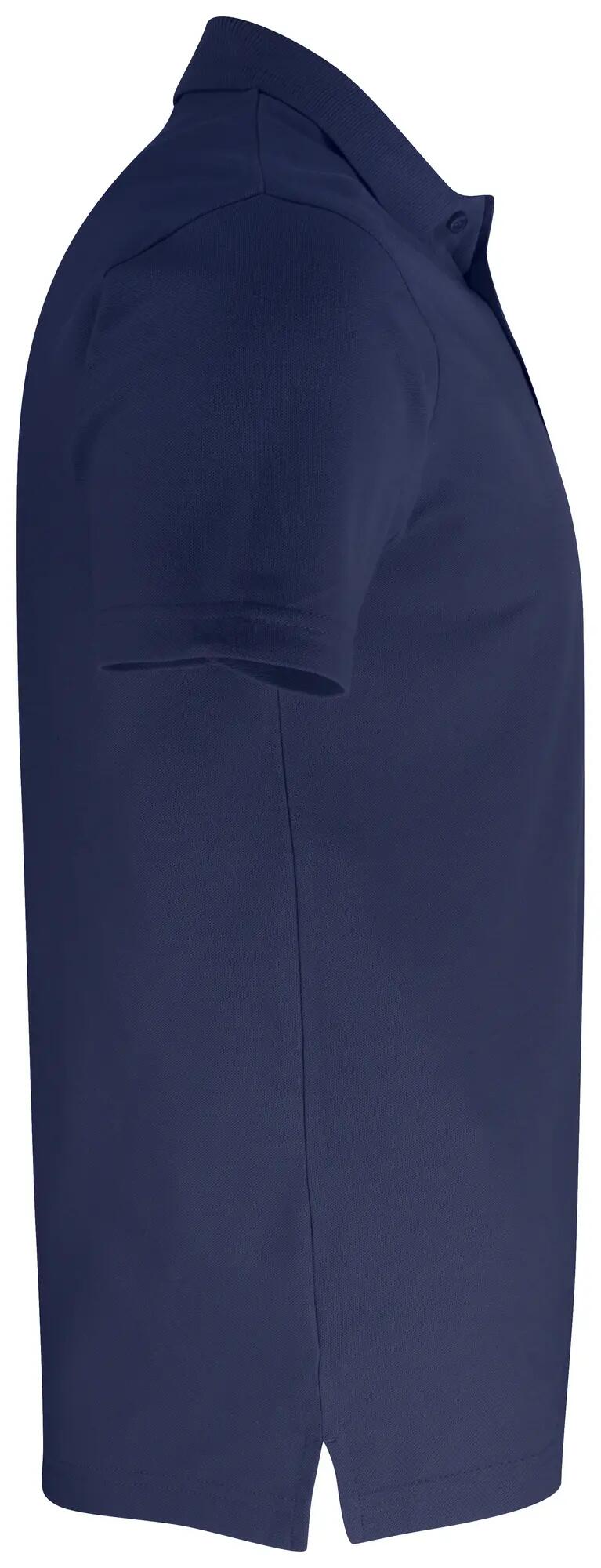 clique Basic Polo Pocket bawełniane — unisex z kieszonką – dark navy 4/4