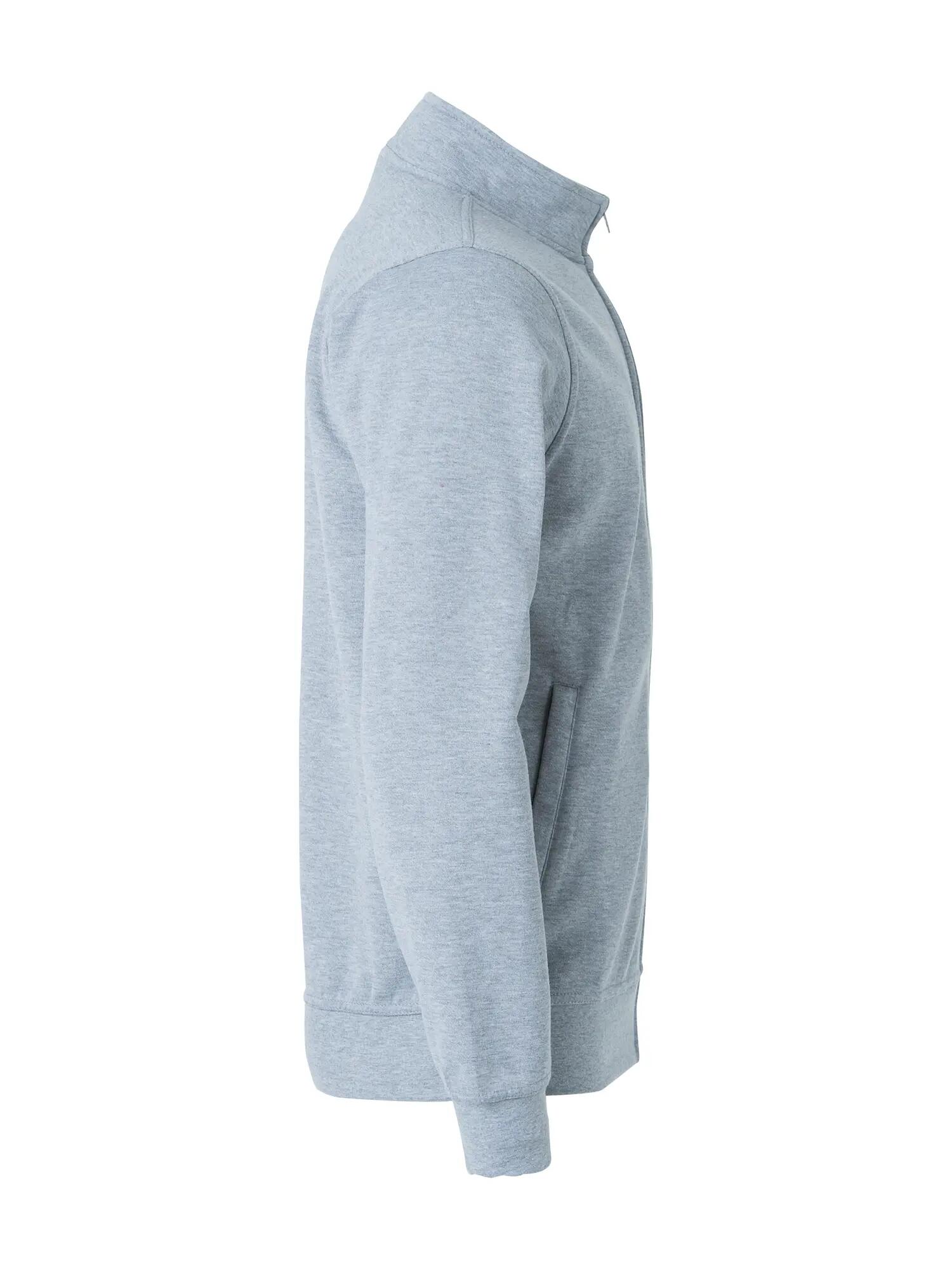 clique Basic Cardigan Junior sweatstof grey melange 4/4