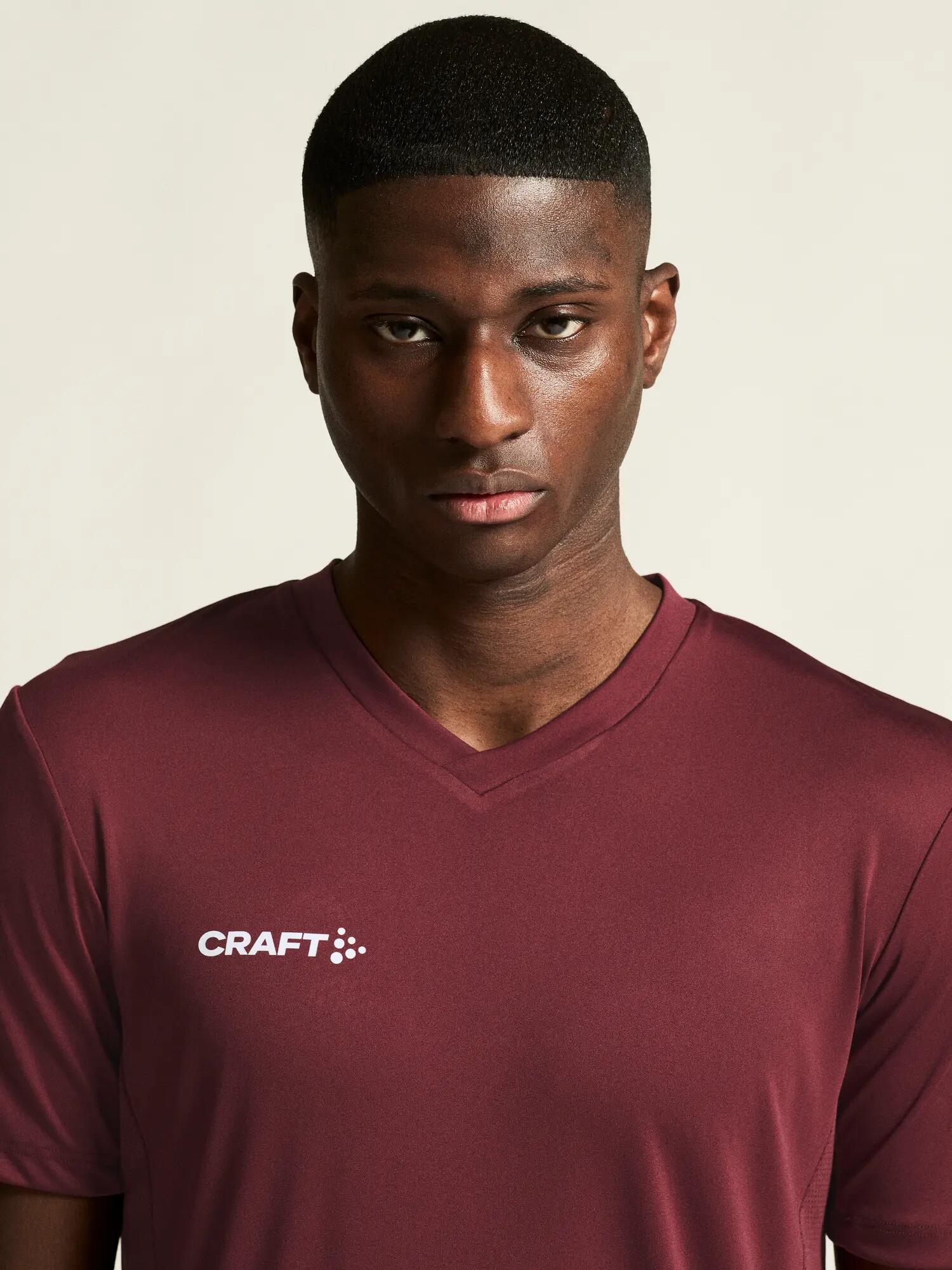 craft SQUAD GO JERSEY SOLID M matchshirt van rekbaar polyester – Maroon 7/7