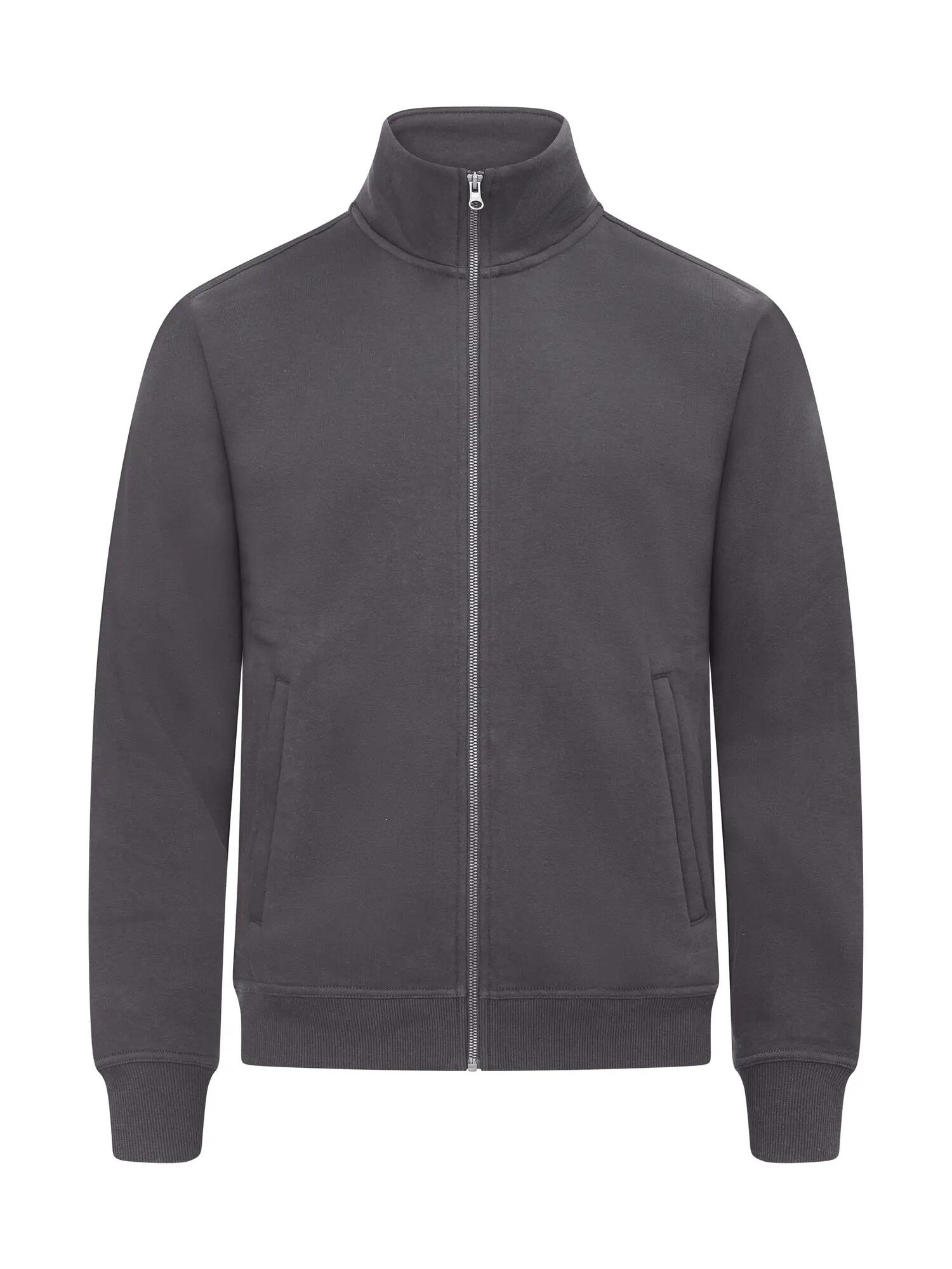 clique Miami Cardigan van katoenmix met ritssluiting – Metal Grey 1/4