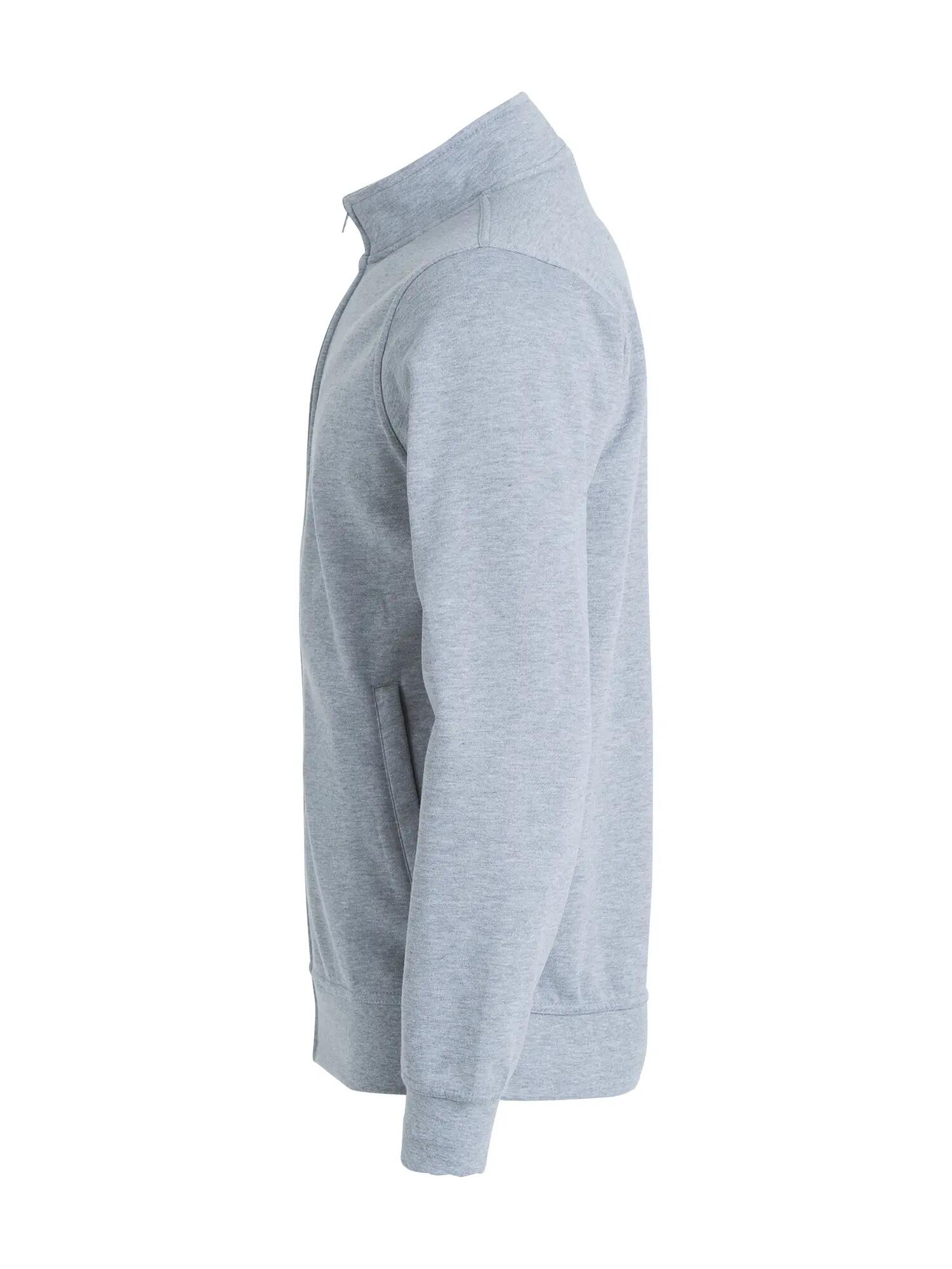 clique Basic Cardigan Junior sweatstof grey melange 3/4