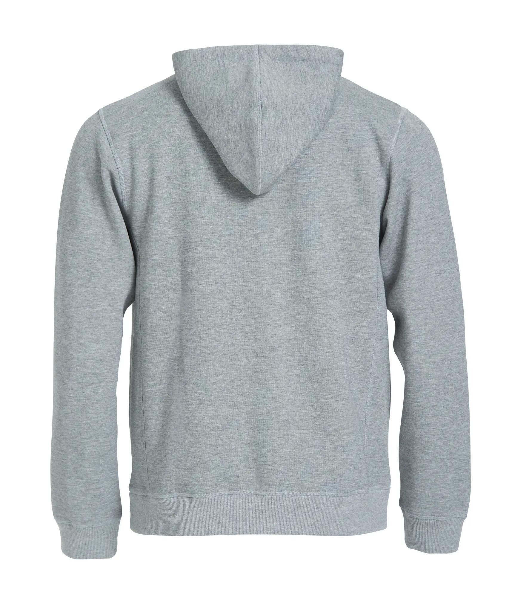 clique Classic Hoody – Kapuzenpullover in Grau Melange – grey melange 2/4