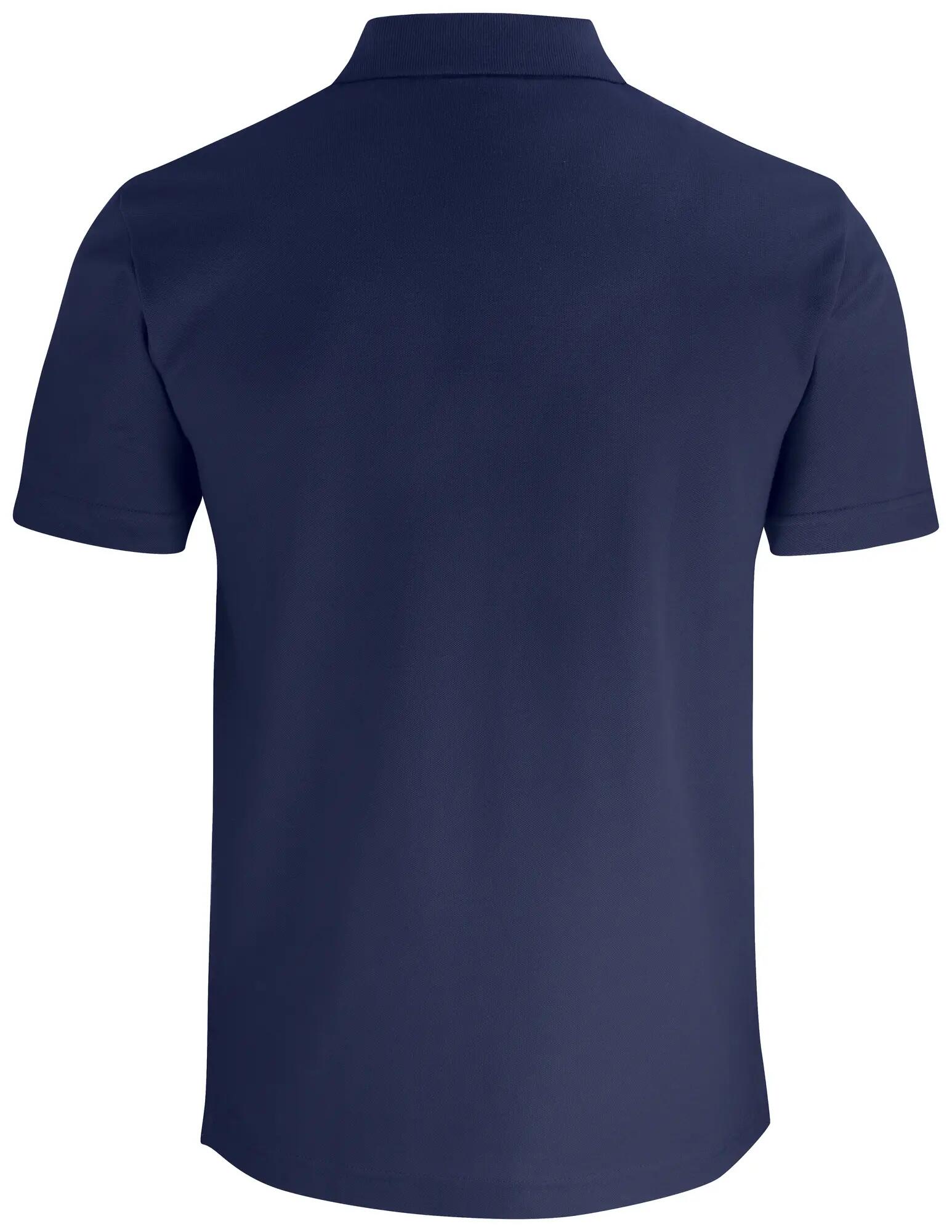 clique Basic Polo Pocket bawełniane — unisex z kieszonką – dark navy 2/4