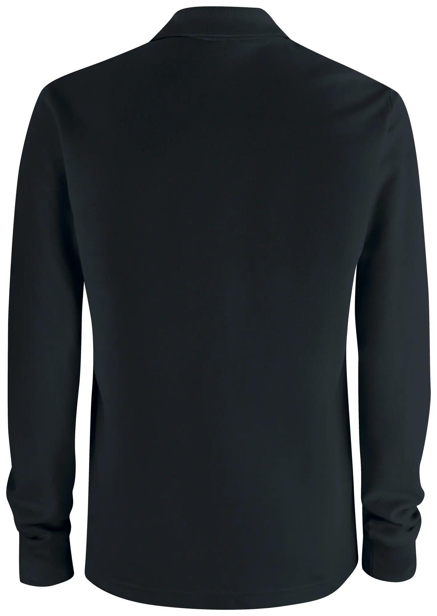 clique Polo Basic Pocket manica lunga in cotone – black 2/4