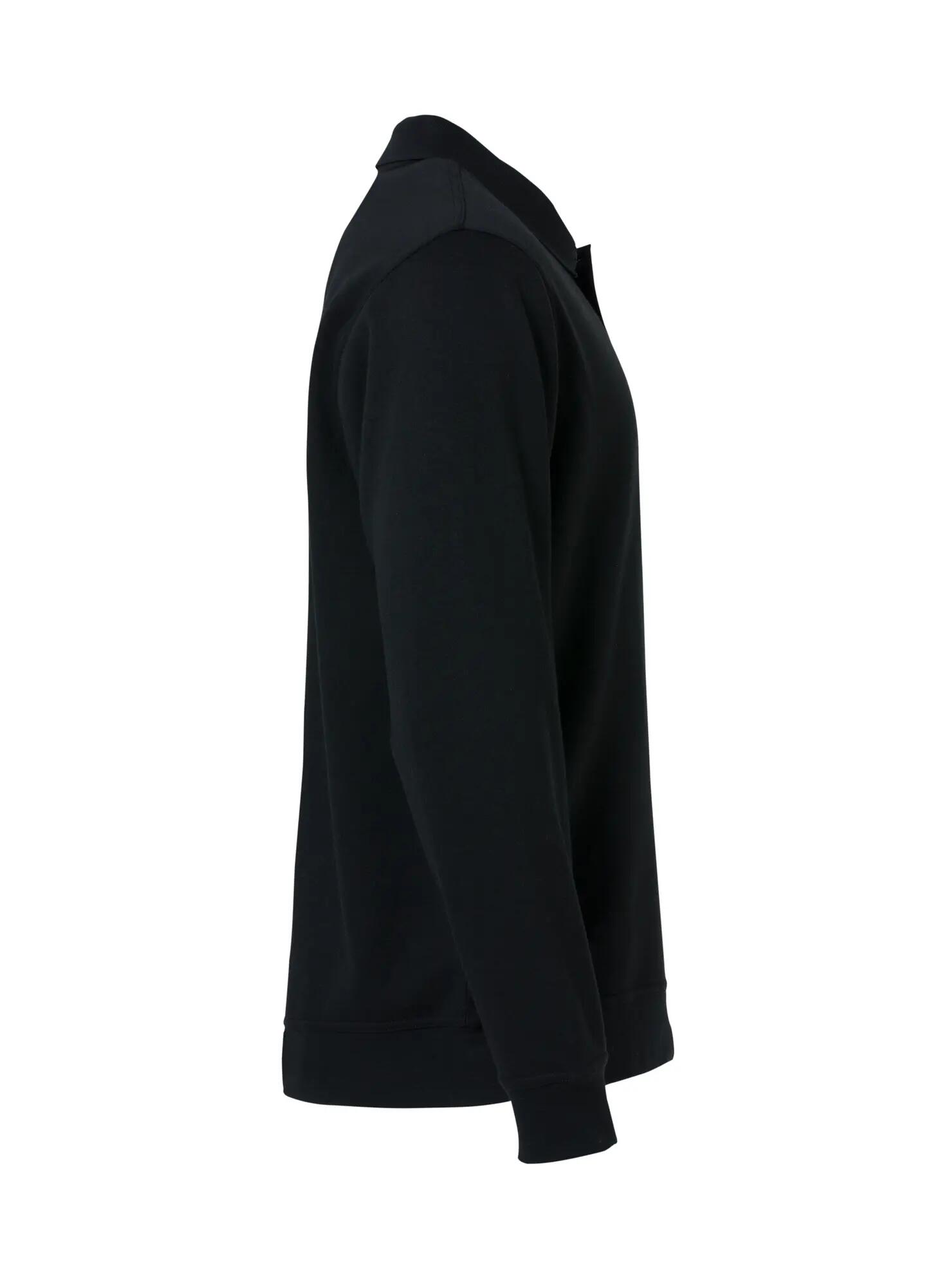 clique Basic Polo Sweter z tkaniny stabilizowanej – black 4/4