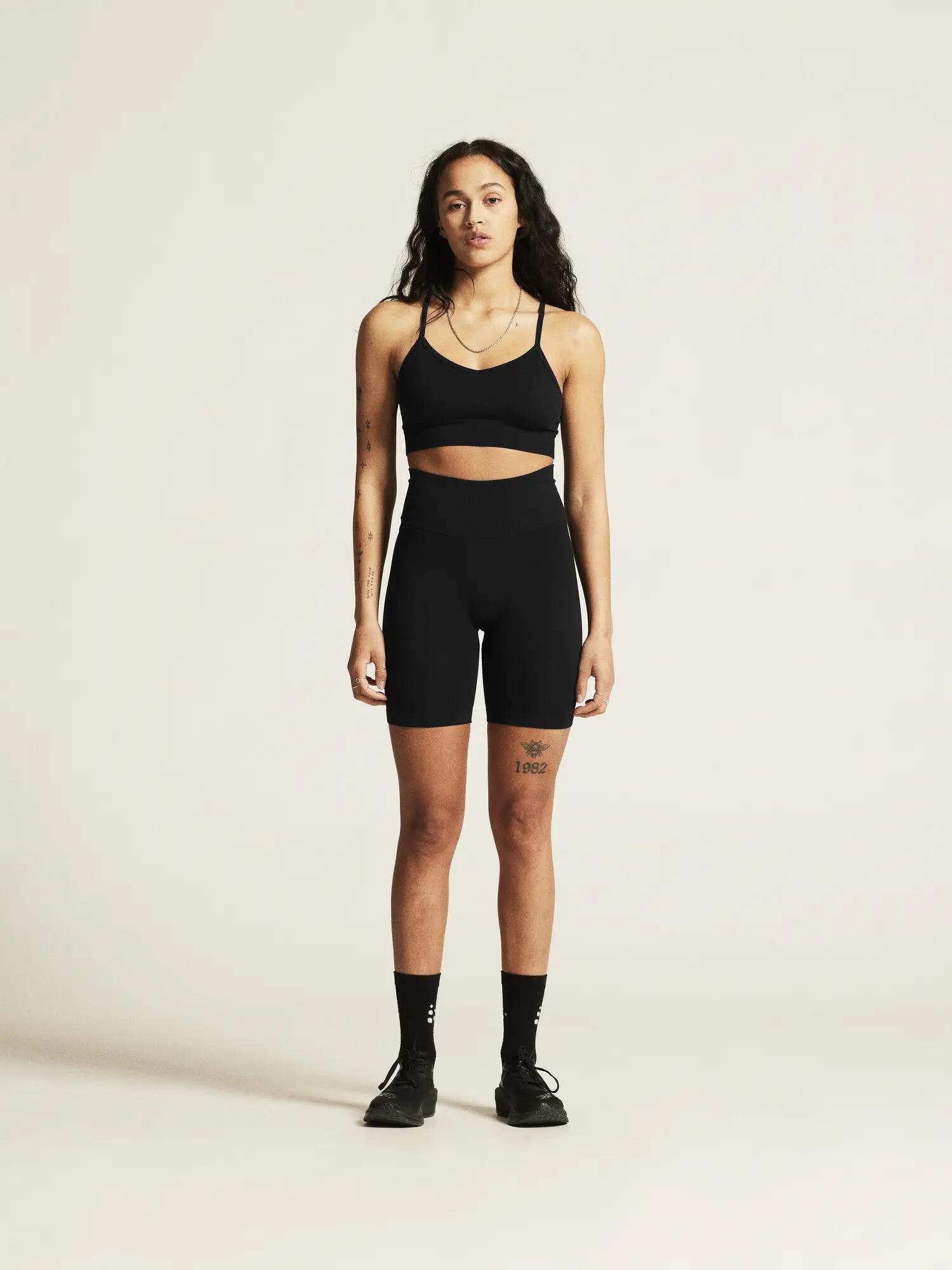 craft Collective Rib Strap Sport-BH W, nauwsluitend model – Black 5/7
