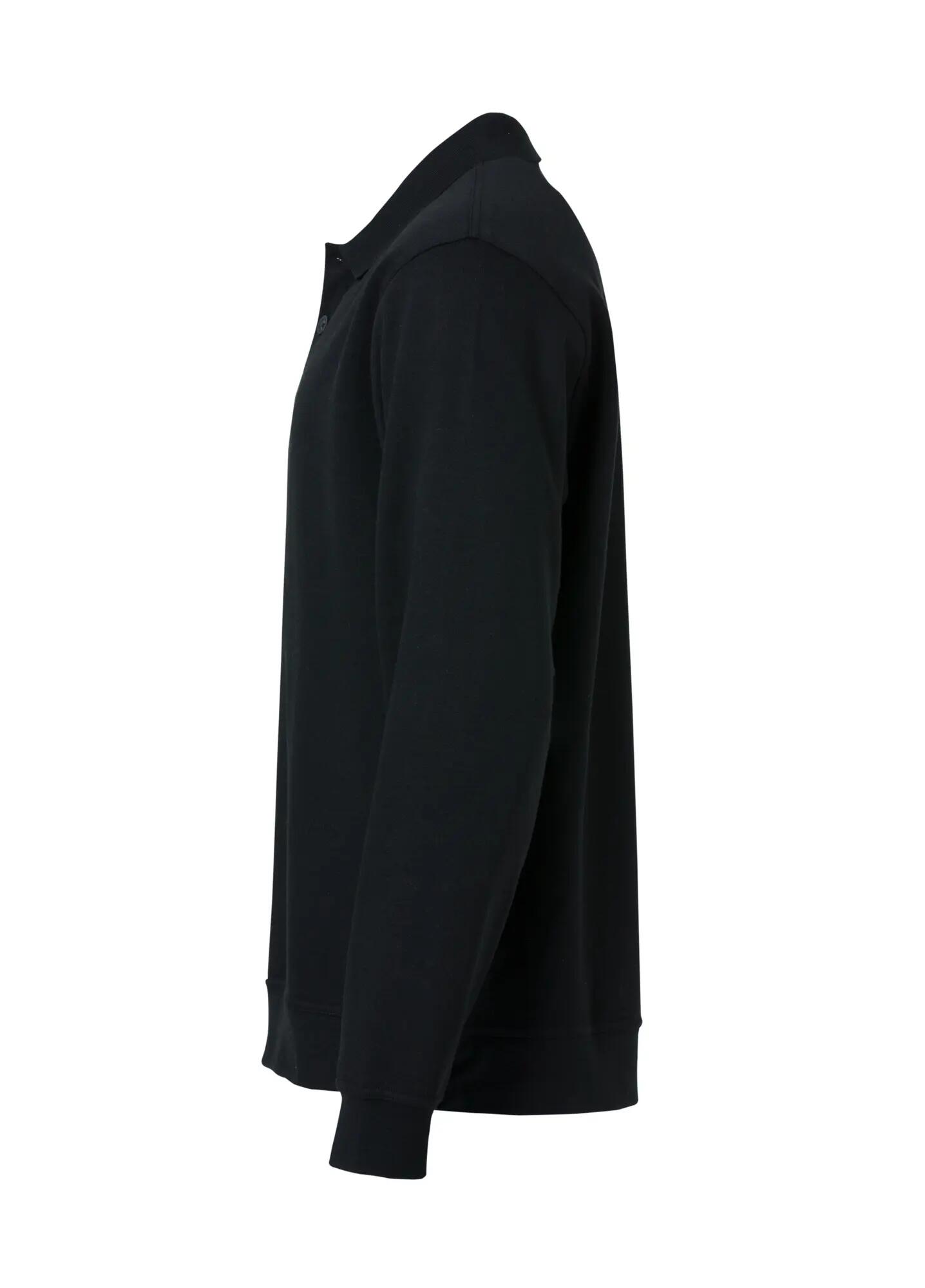 clique Basic Polo Sweter z tkaniny stabilizowanej – black 3/4
