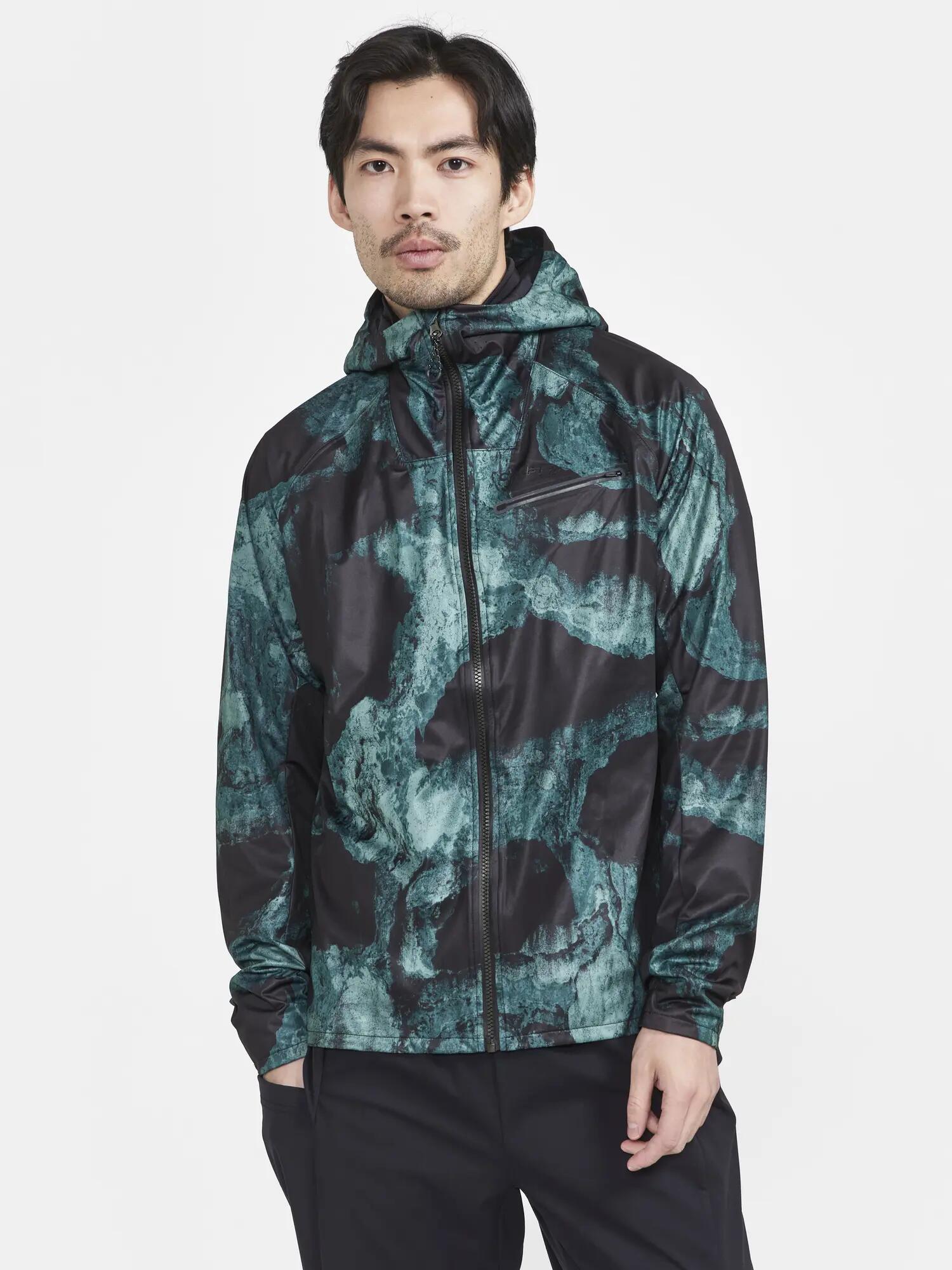 craft PRO Hydro Jacket 2 M – Waterdichte, ademende hardloopjas – Opal-Multi 2/6