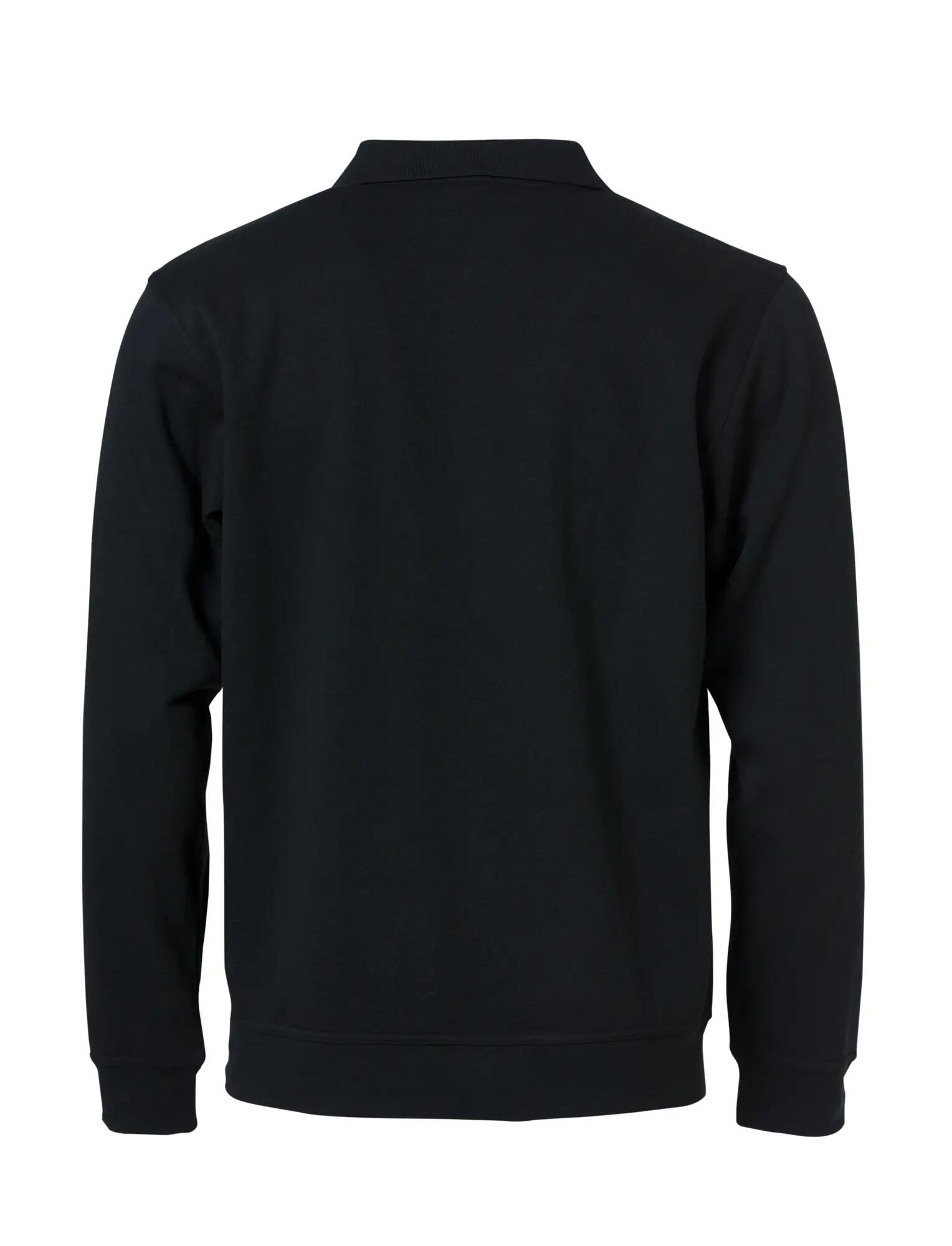 clique Basic Polo Sweter z tkaniny stabilizowanej – black 2/4