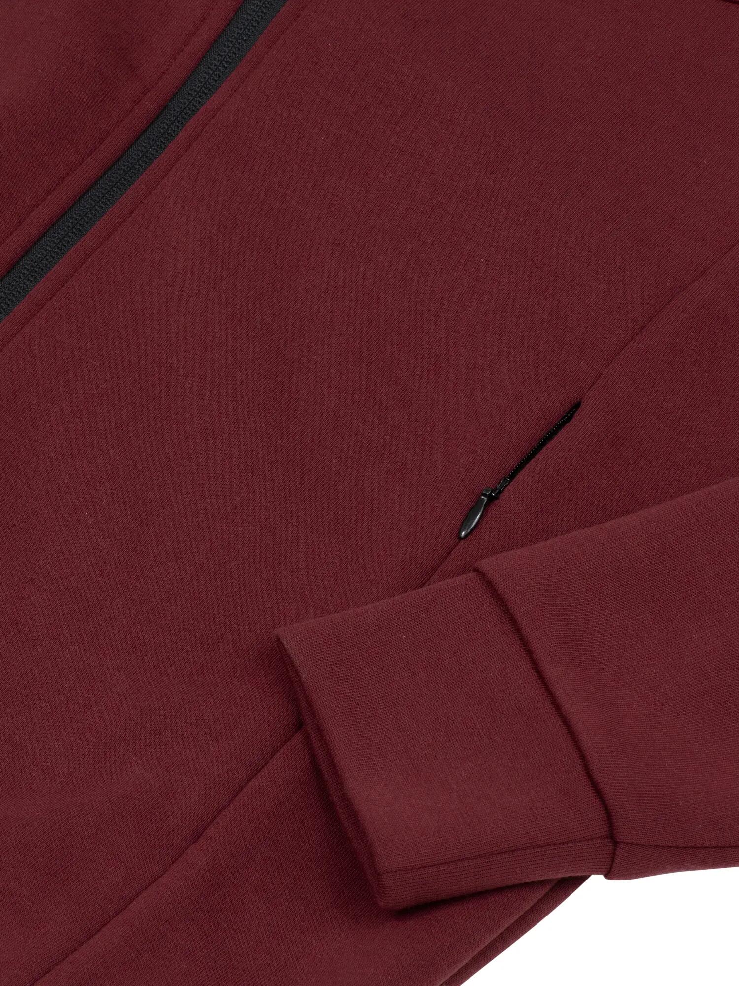 clique Hayden Women capuchonjack in zacht air-layer materiaal – Burgundy 4/5