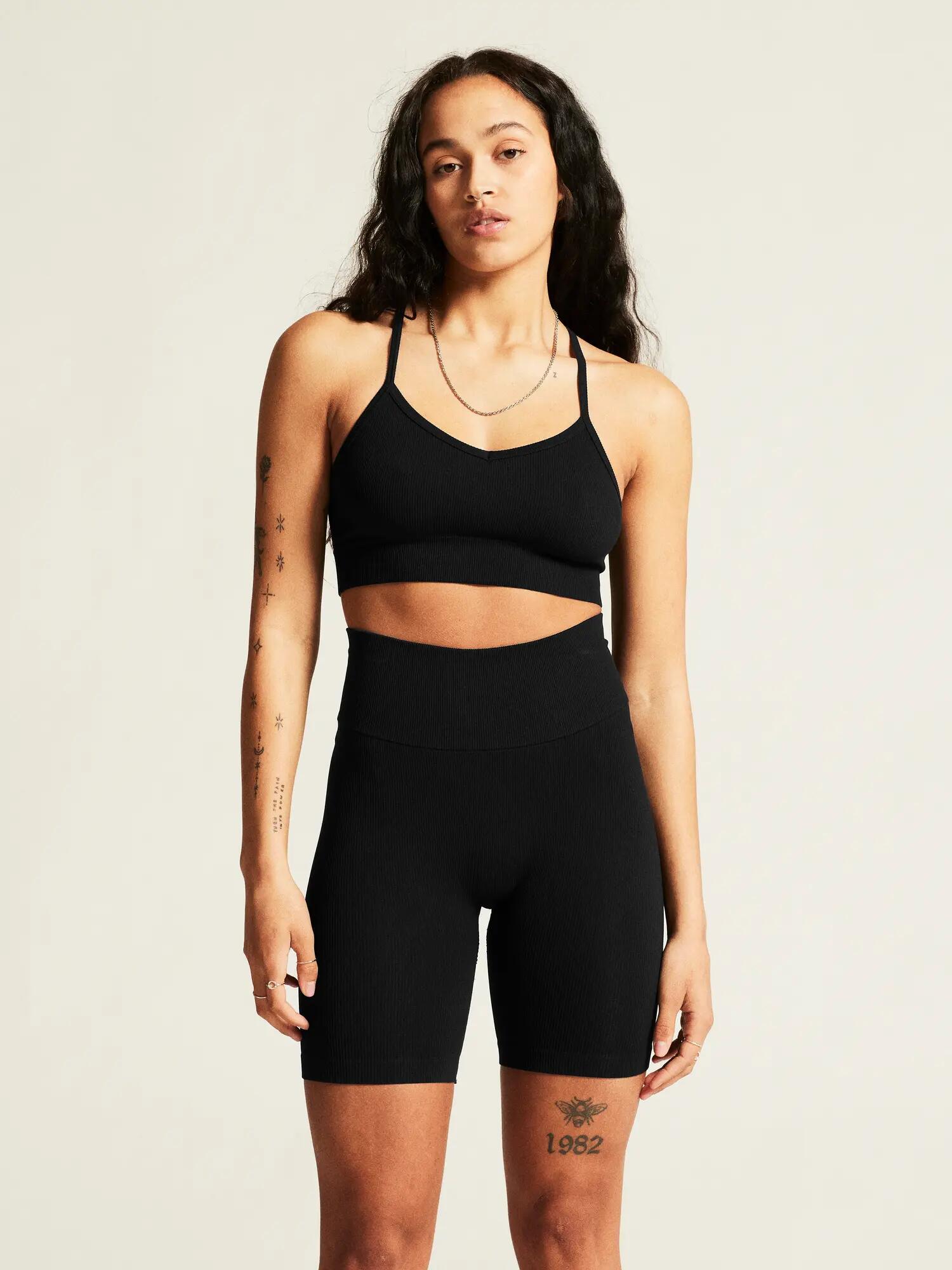 craft Collective Rib Strap Sport-BH W, nauwsluitend model – Black 3/7