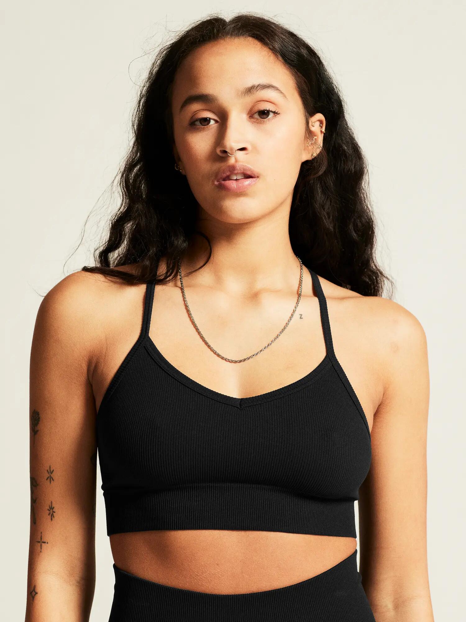 craft Collective Rib Strap Sport-BH W, nauwsluitend model – Black 2/7
