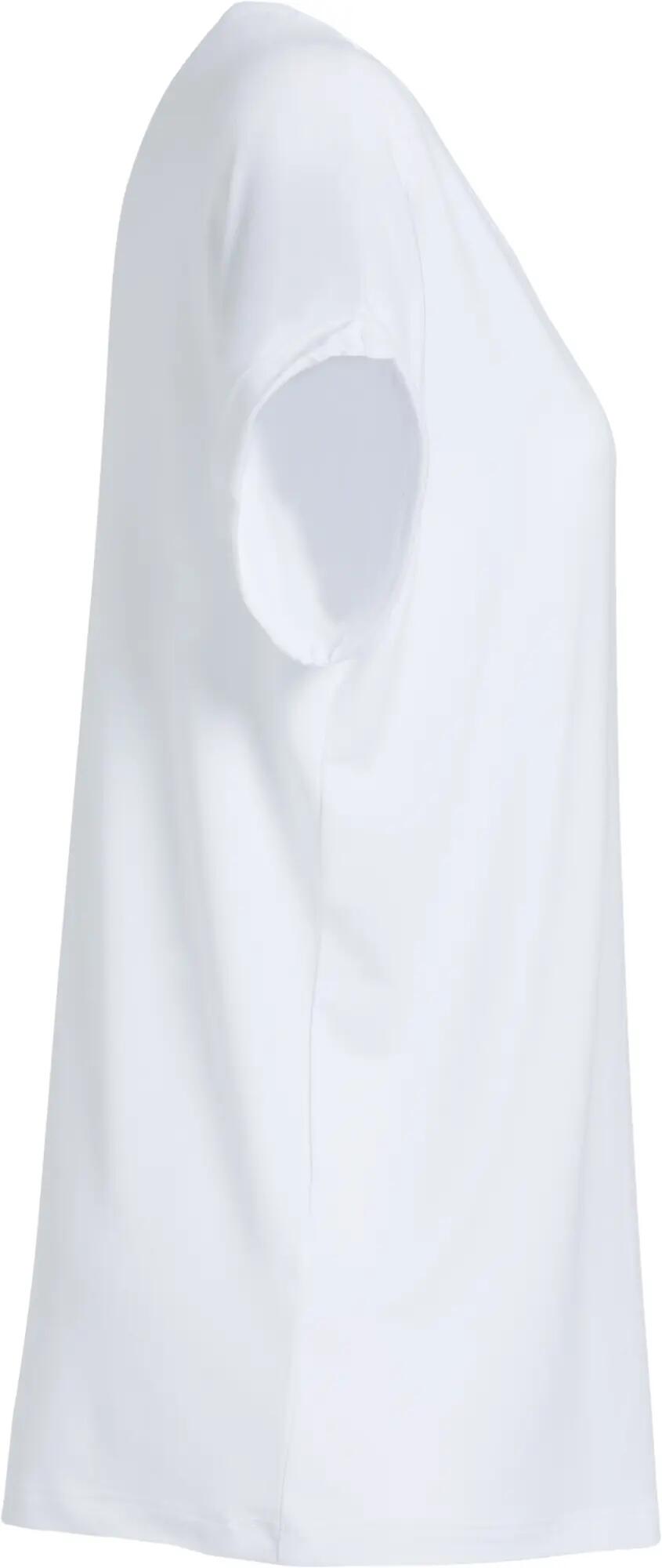 clique T-shirt mulher Katy em viscose macia, corte loose – white 4/4