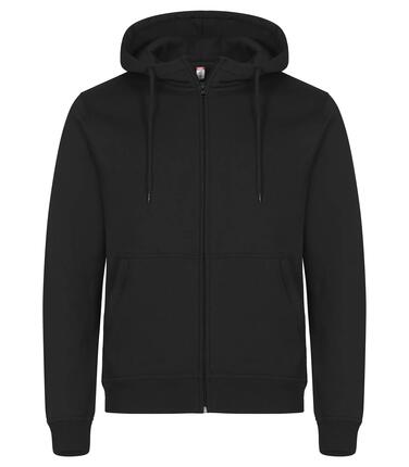 clique Miami Hoody Full Zip bluza z zamkiem z mieszanki bawełny – Black