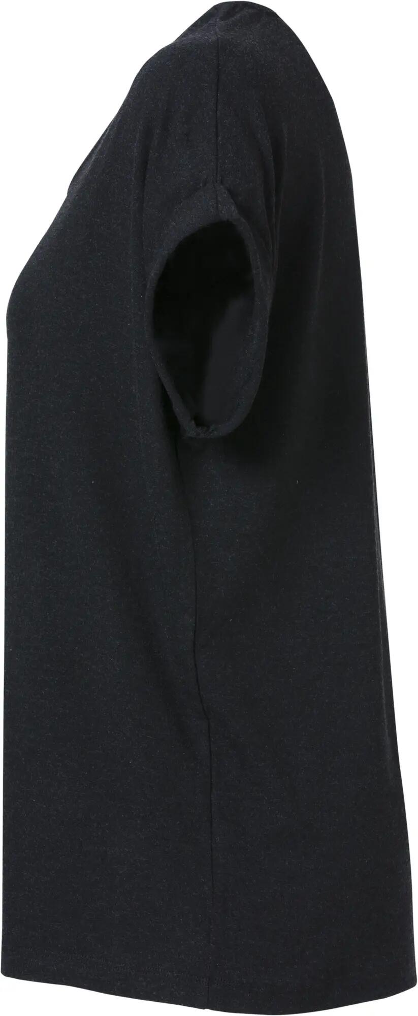 clique T-shirt feminina Katy em viscose macia, corte loose, preta – black 4/4