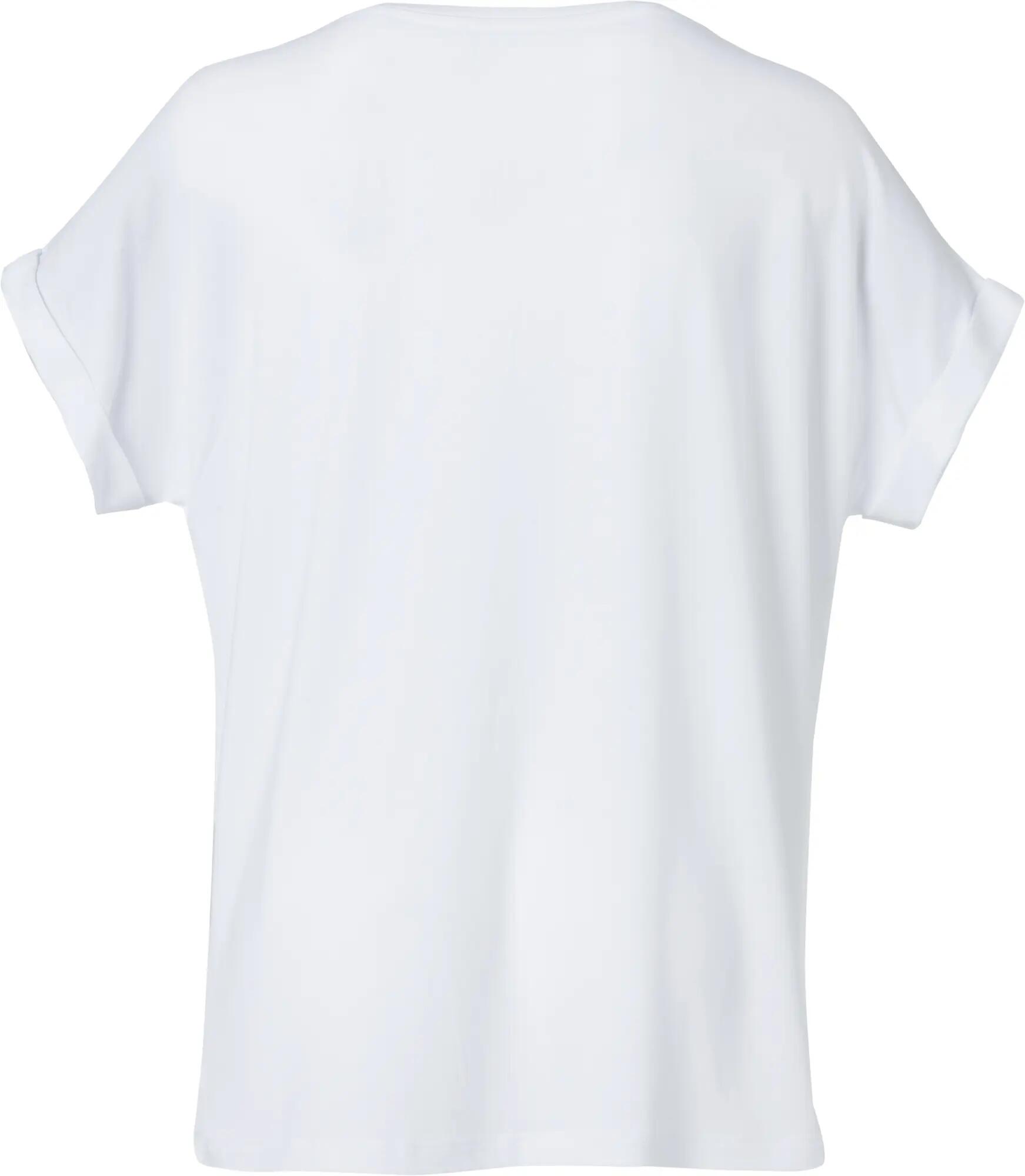 clique T-shirt mulher Katy em viscose macia, corte loose – white 2/4