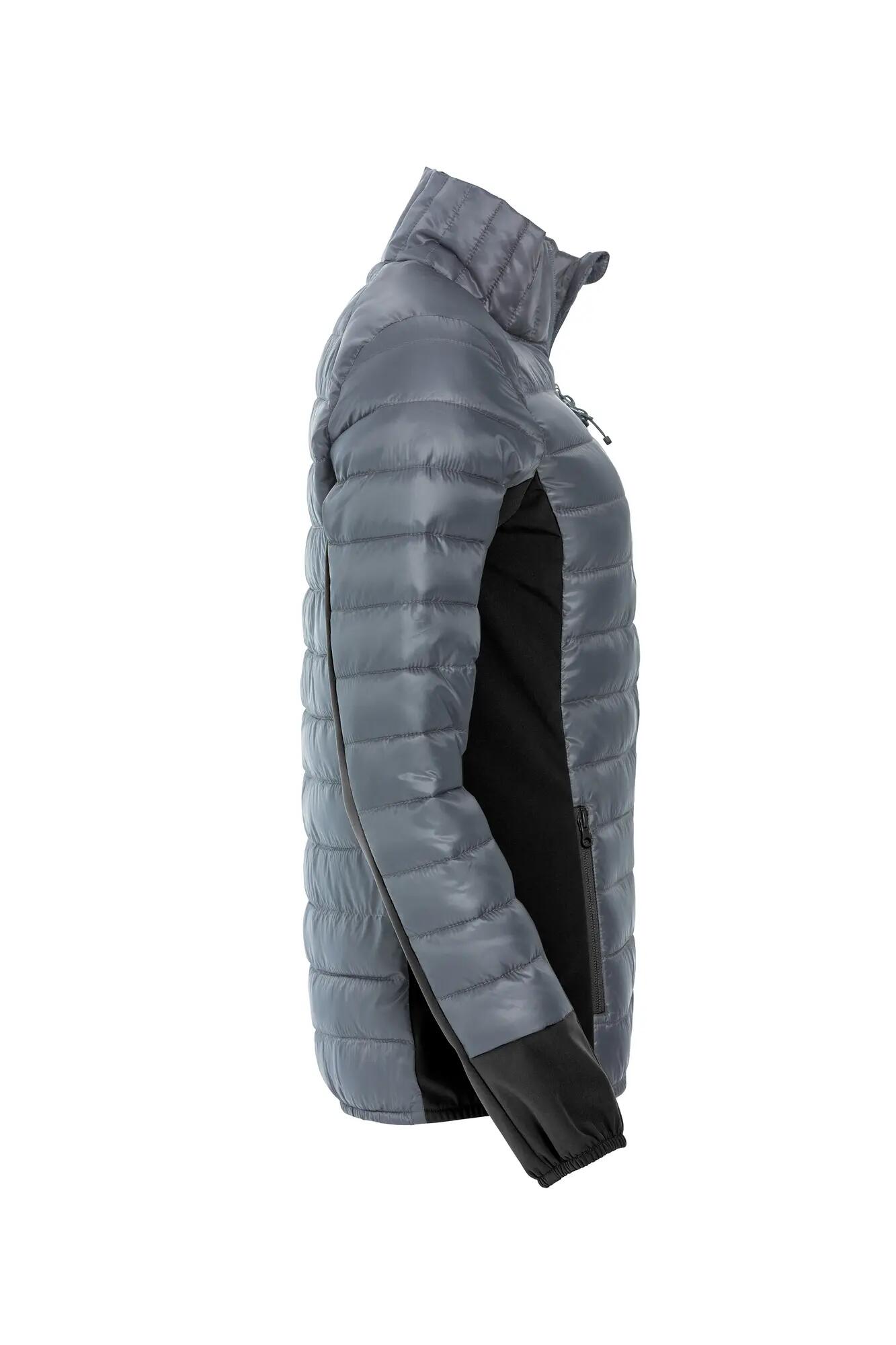 clique jas Lemont gewatteerd met softshell-panele – grey 4/4