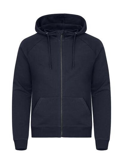 clique Miami PRO Hoody Full Zip aus French Terry – Dark Marineblau
