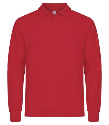 clique Polo homme Manhattan L/S manches longues rouge – Red