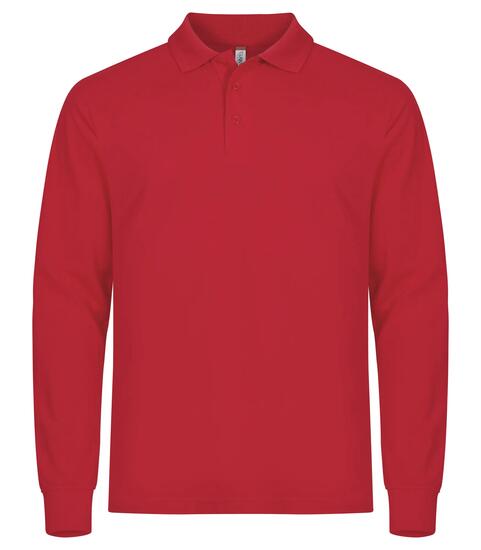 clique Polo homme Manhattan L/S manches longues rouge – Red
