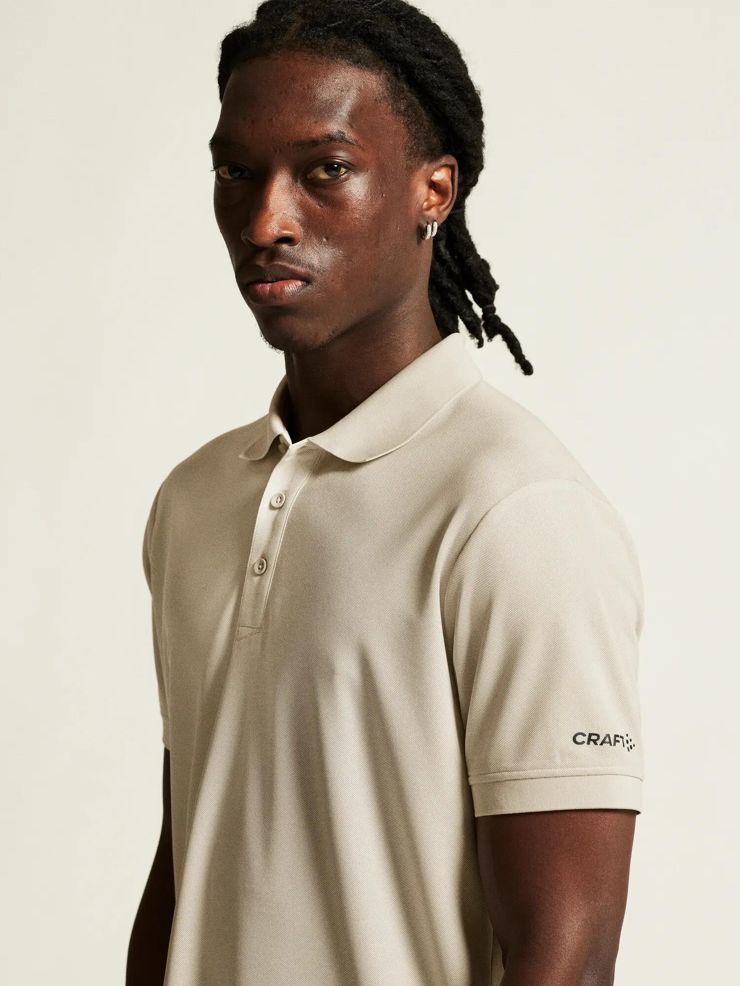 craft CORE Unify Polo in gerecycled polyester – Plaster 3/7