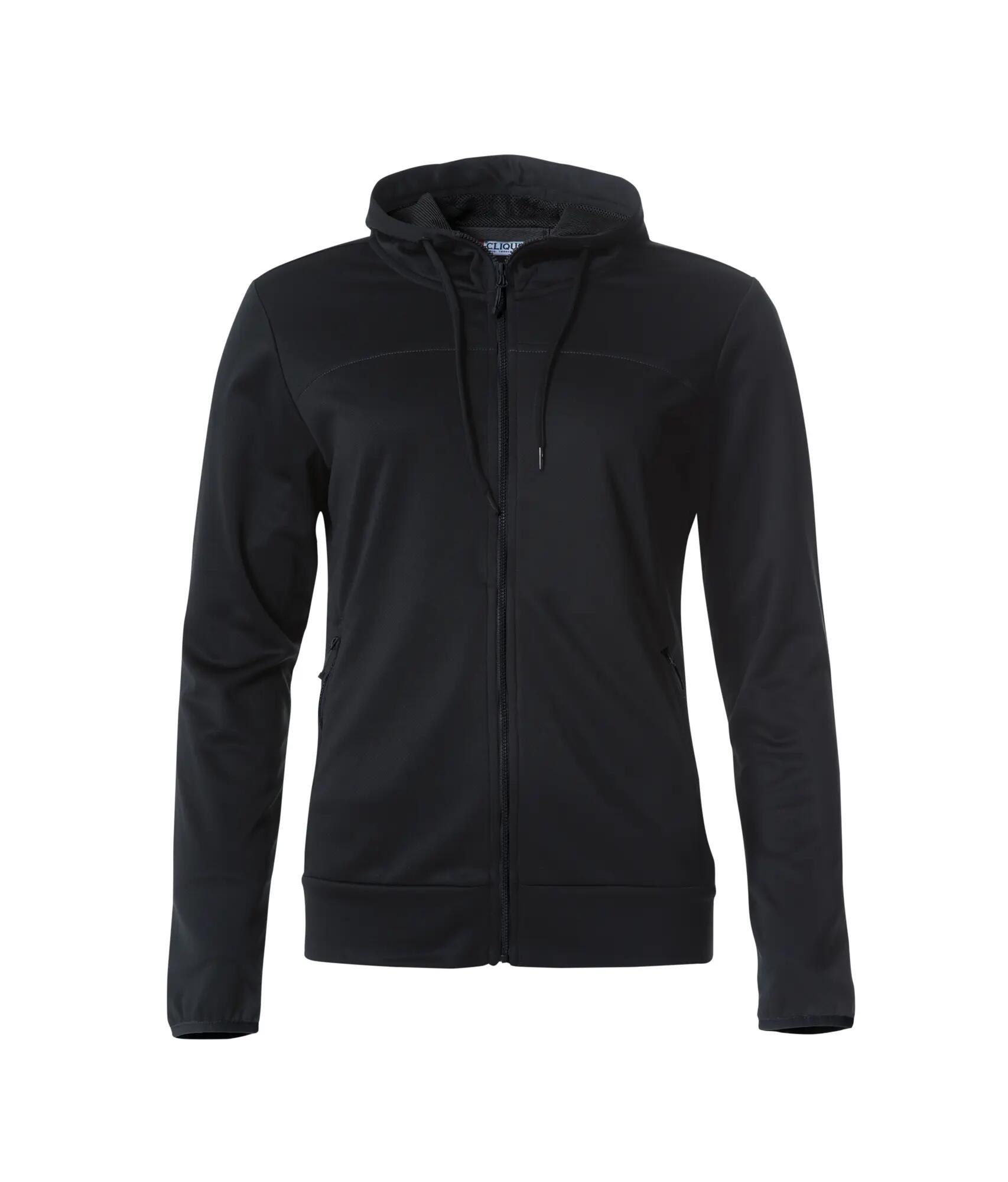 clique Ottawa Women veste à capuche en polyester doux – black 1/4