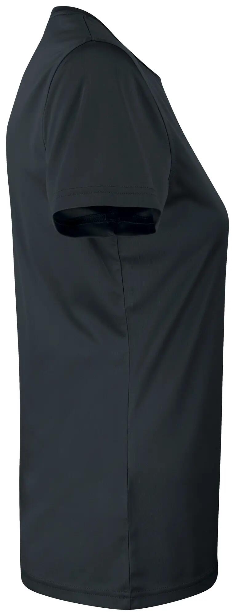 clique Basic Active-T Women koszulka z interlock 100% poliester – black 4/4