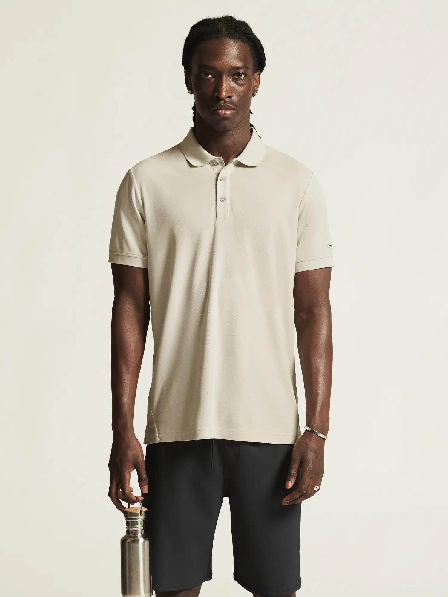 craft CORE Unify Polo in gerecycled polyester – Plaster 2/7