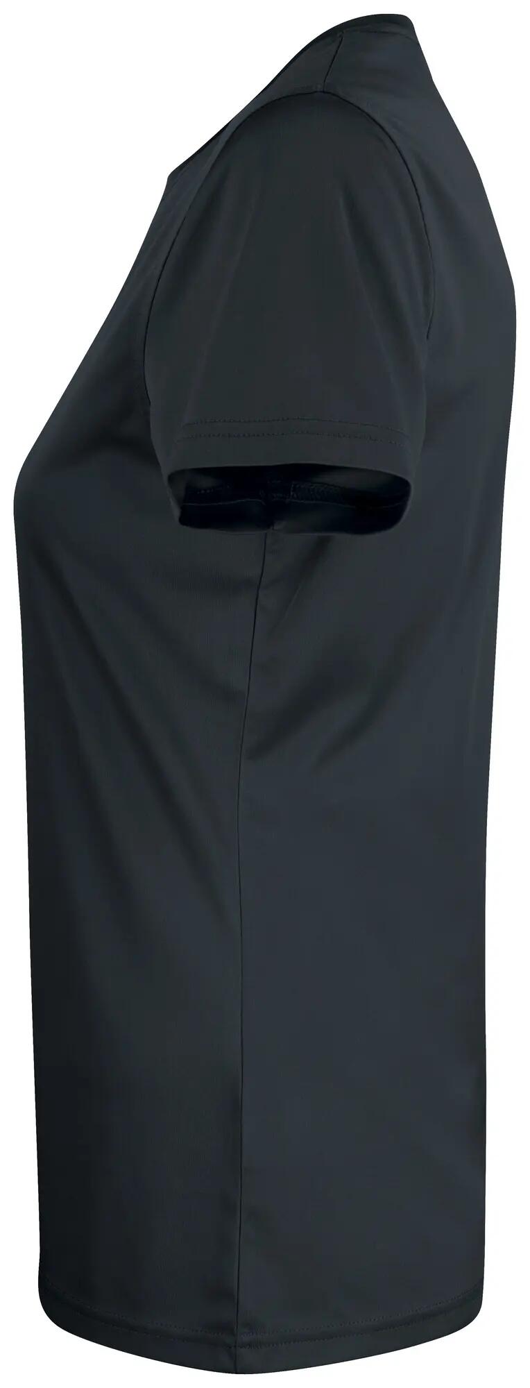 clique Basic Active-T Women koszulka z interlock 100% poliester – black 3/4