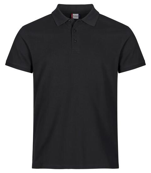 clique Heavy Premium Polo en coton peigné lourd – noir, 2XL – black