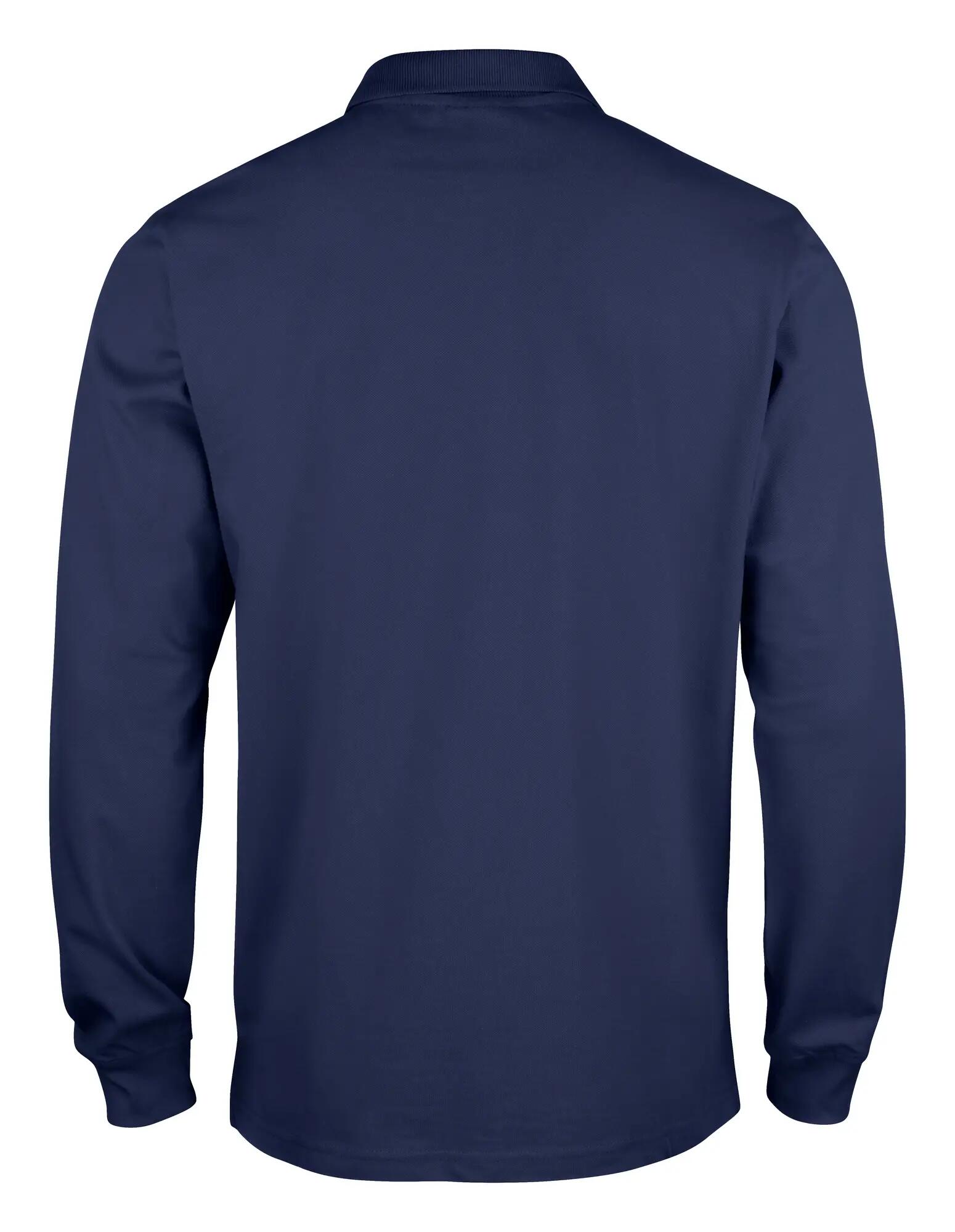 clique Basic Polo L/S Junior – 100% Bawełna, Idealne Dopasowanie – dark navy 2/4
