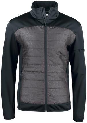 clique Custer veste rembourrée légère avec impression réfléchissante – black