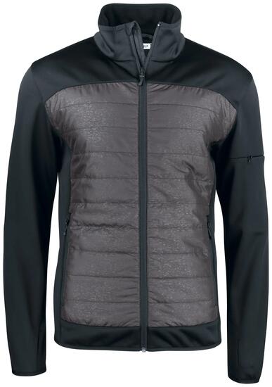 clique Custer veste rembourrée légère avec impression réfléchissante – black