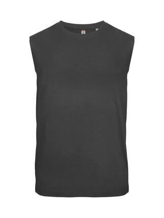 clique Sleeveless mouwloos unisex T-shirt van katoen – metal grey