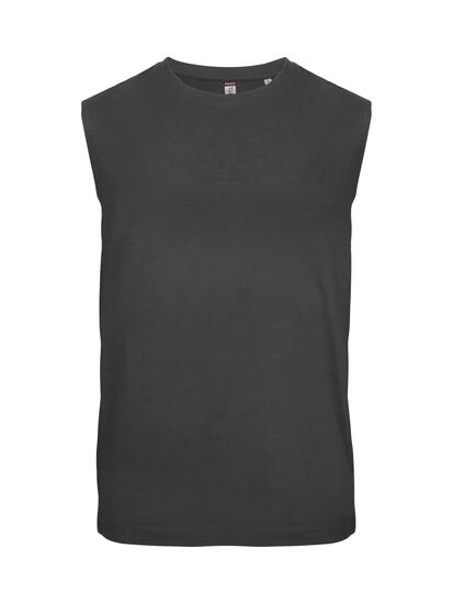 clique Sleeveless mouwloos unisex T-shirt van katoen – metal grey