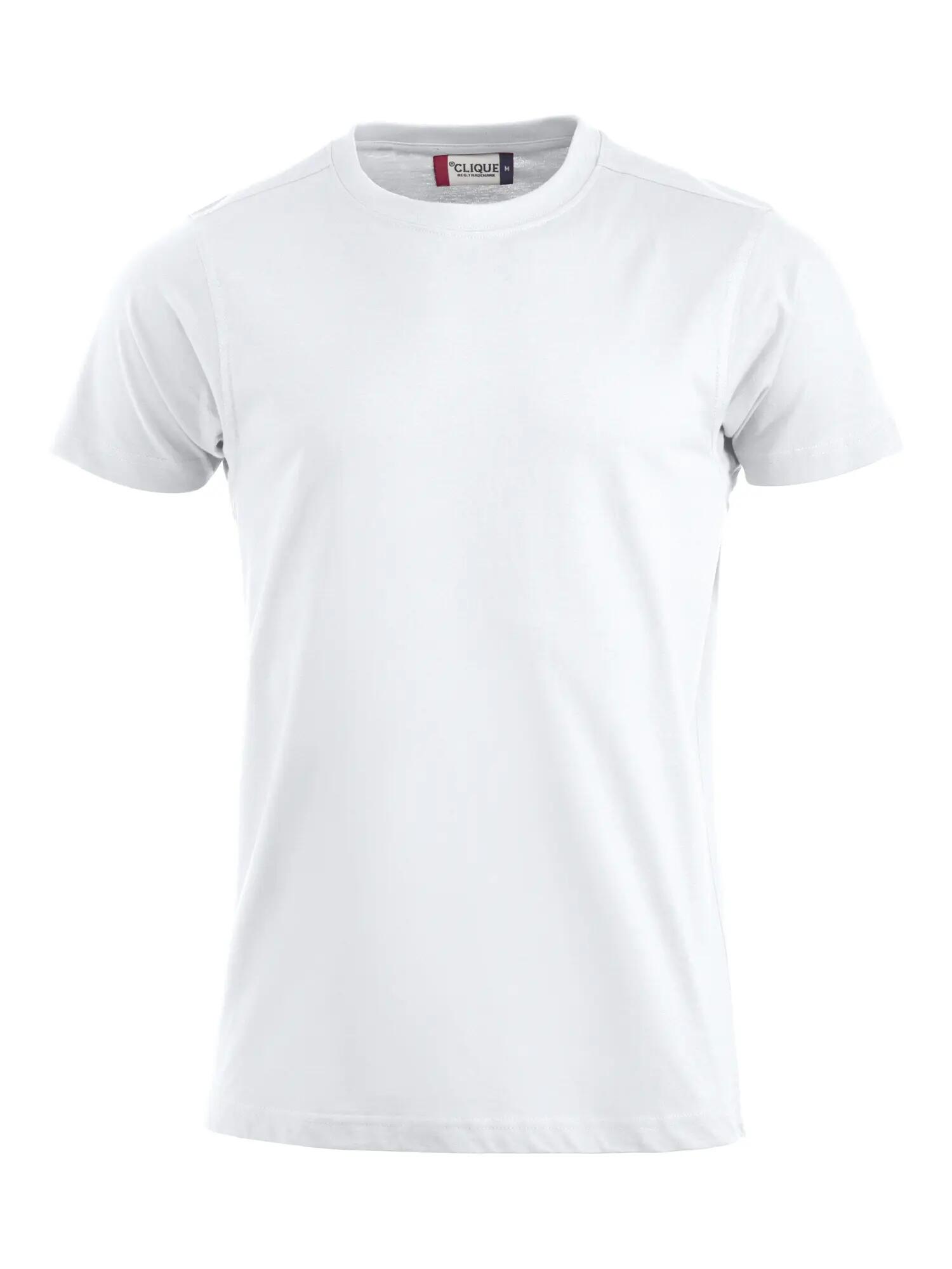 clique Premium-T – Herren T-Shirt mit Rundhals, Baumwolle, Weiß, 2XL – white 1/4