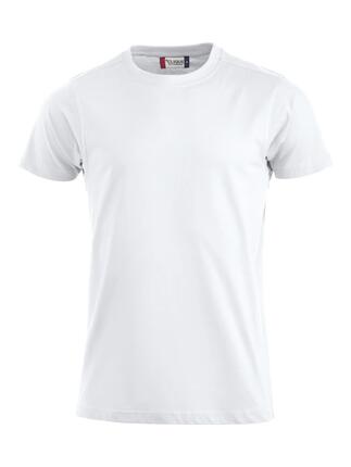 clique T-shirt Premium-T homme en coton, col rond, blanc – white